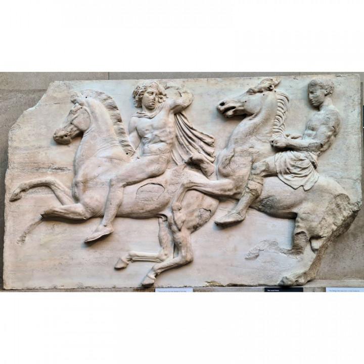 West frieze II 2-3 Elgin Parthenon Marble 3d model