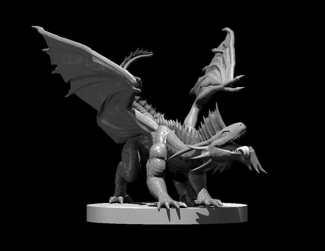 Silver Dragon Wyrmling - Silver Dragon Wyrmling - 3d model render - D&D - 3d model