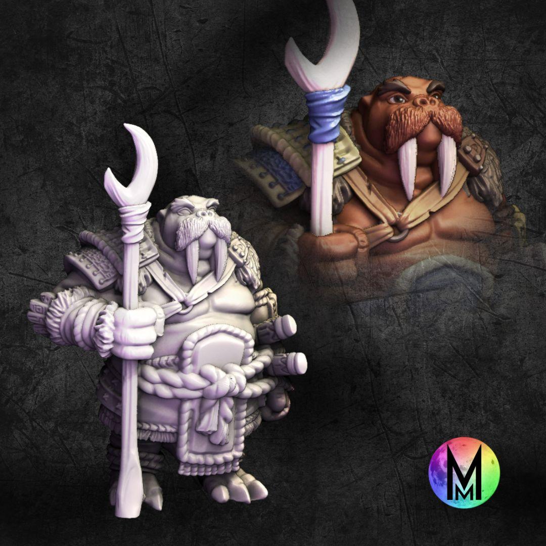 Set of 5 Morusians (Walrus people / Tuskarr / Tusken / Thanoi ) 3d model