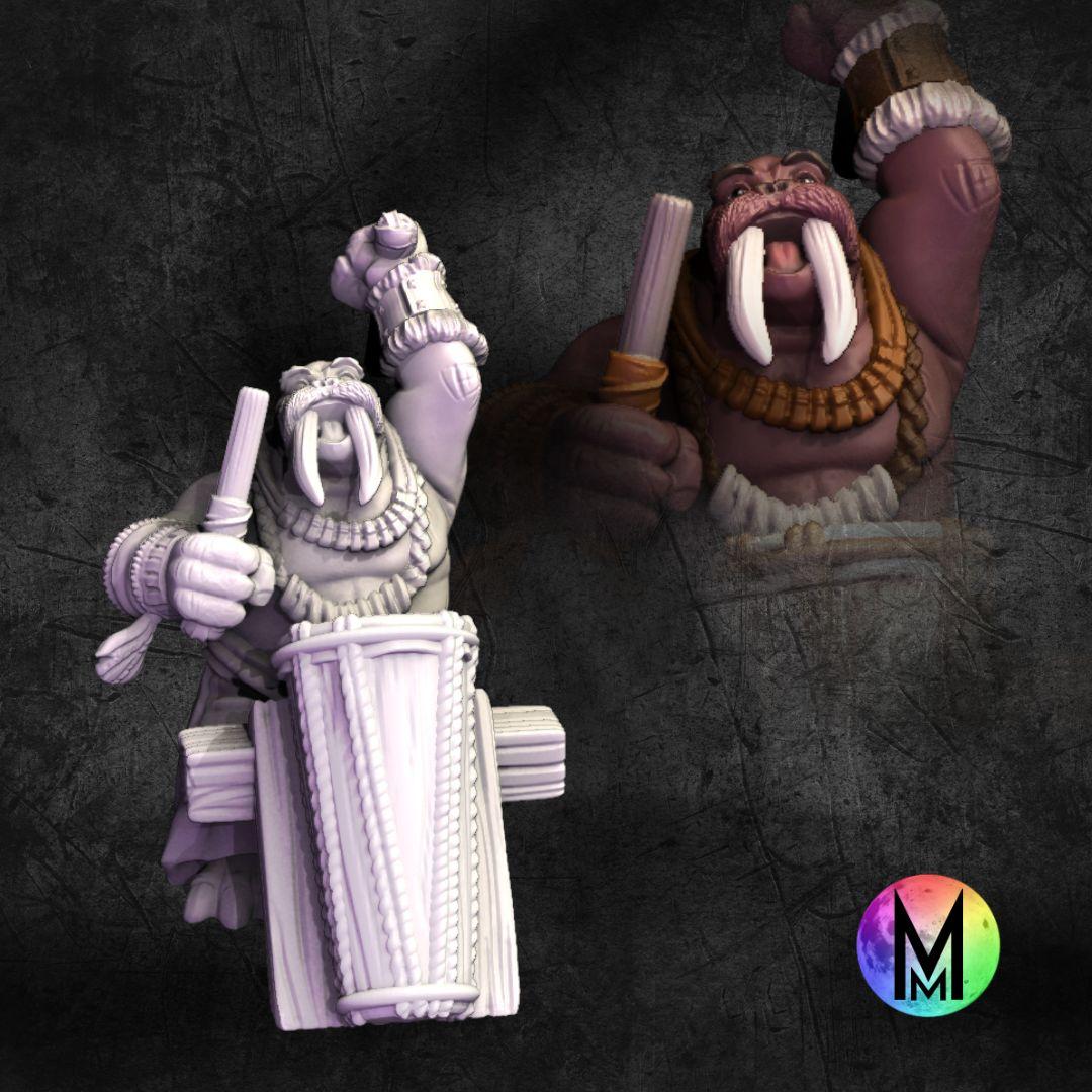 Set of 5 Morusians (Walrus people / Tuskarr / Tusken / Thanoi ) 3d model