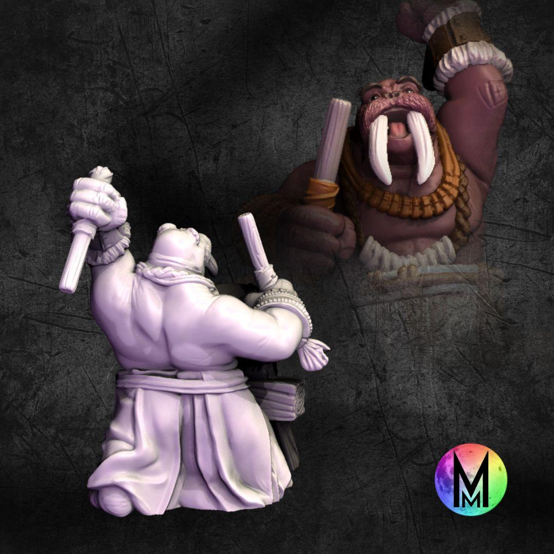 Set of 5 Morusians (Walrus people / Tuskarr / Tusken / Thanoi ) 3d model