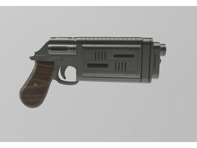 Cassian's Gun from Andor 3d model