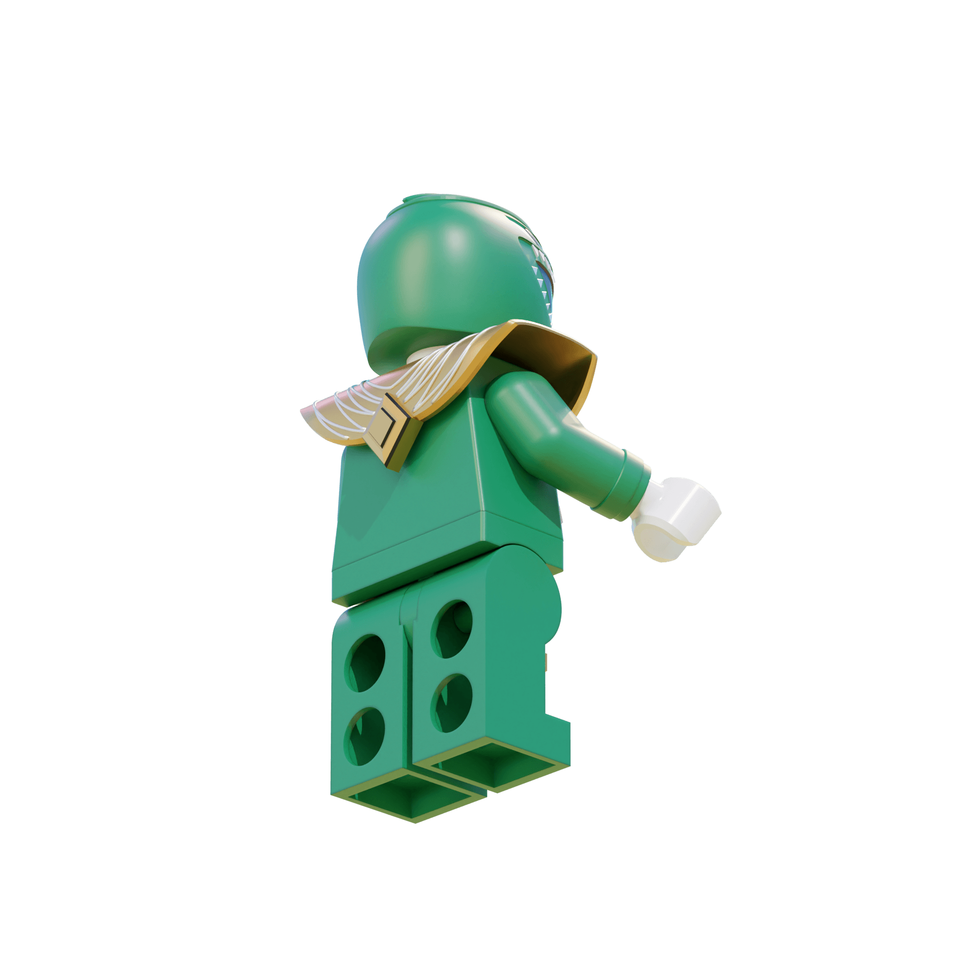 Green Ranger LEGO Figure 3d model