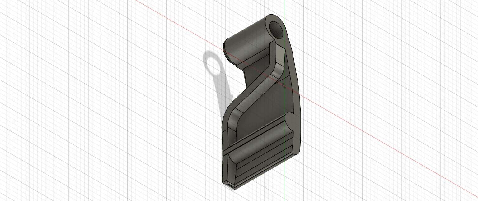 Grip wing for 1 3d model