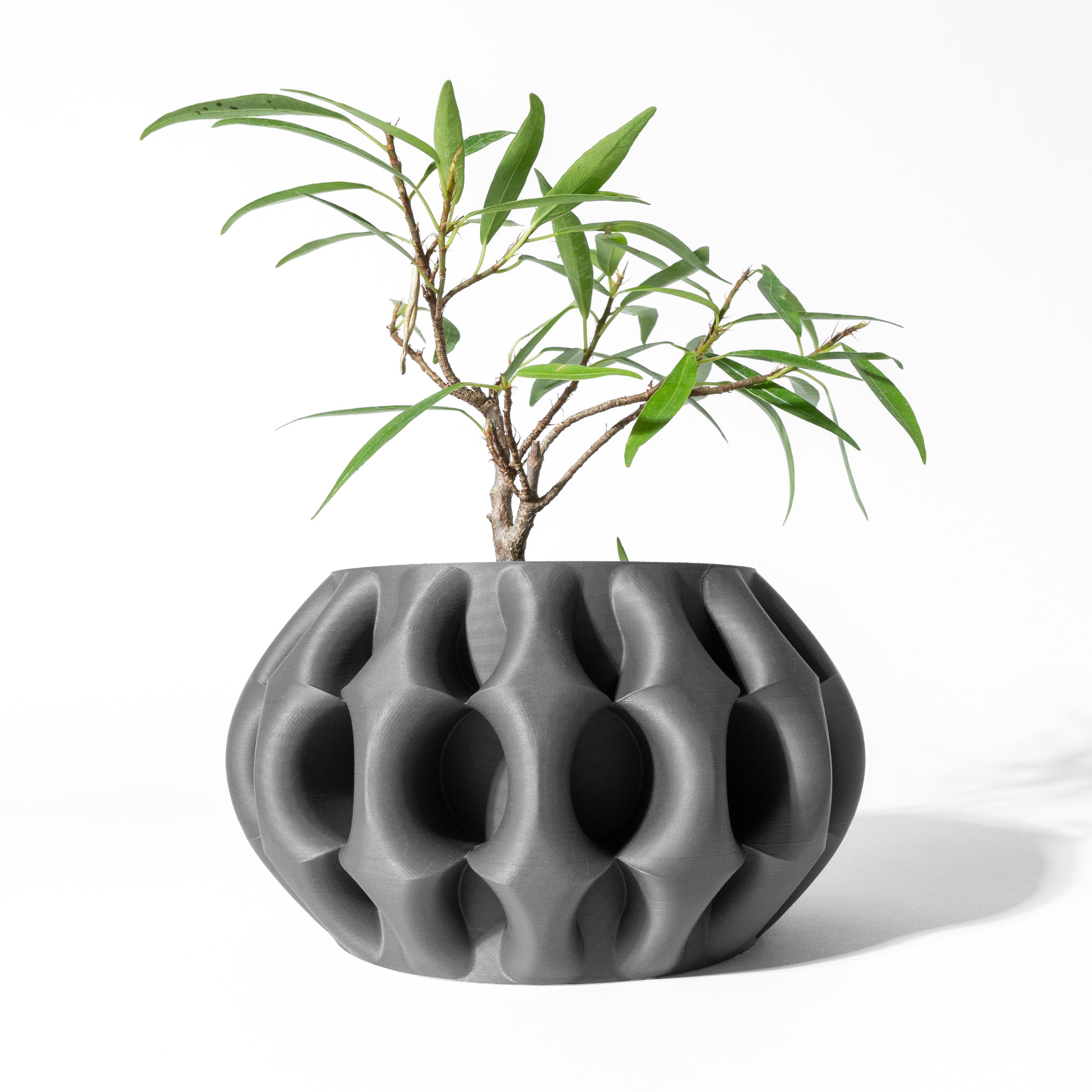 The Xiomu Planter Pot with Drainage Tray & Stand: Modern and Unique Home Decor for Plants 3d model