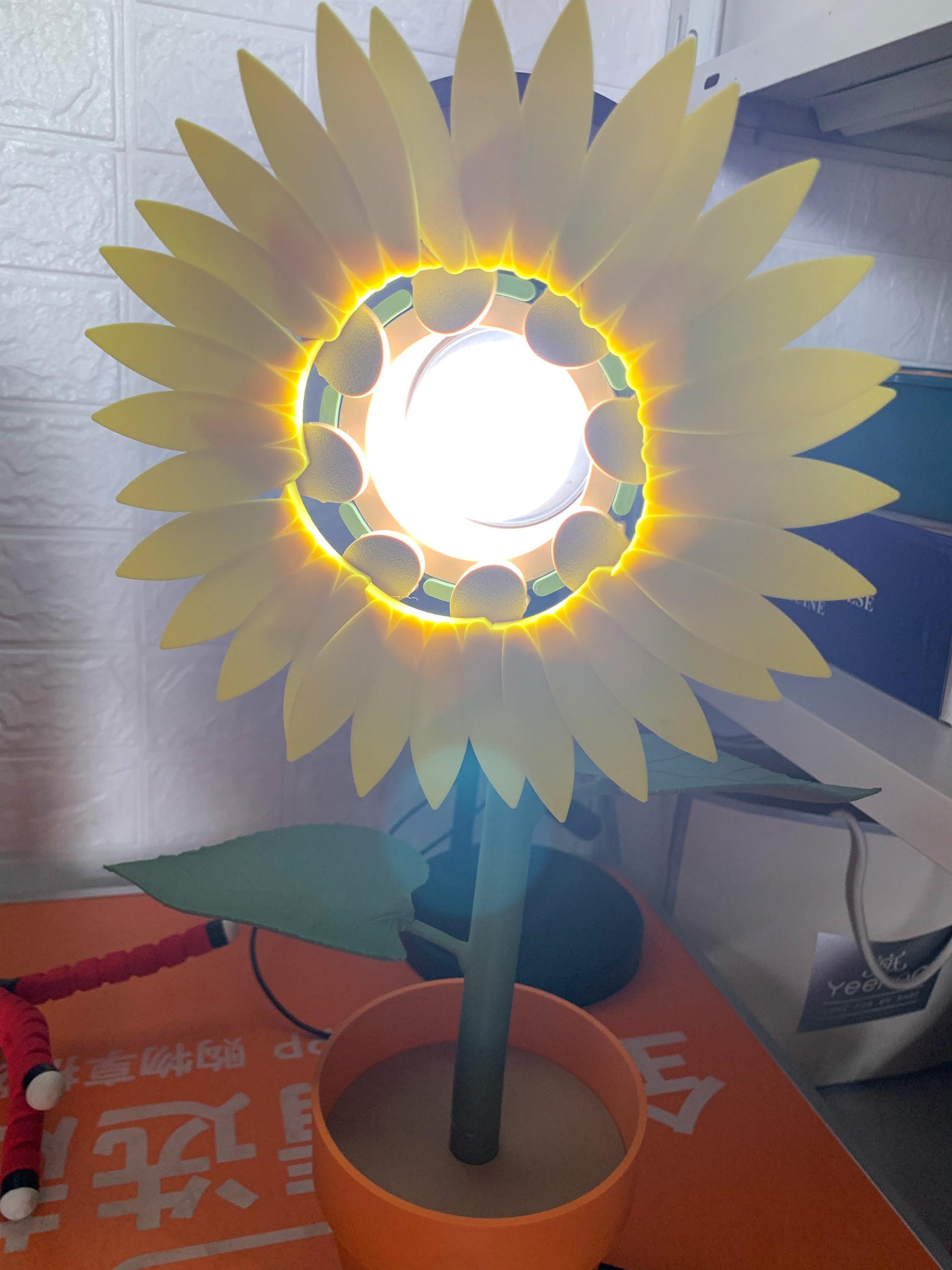 Sunflower Lamp 3d model