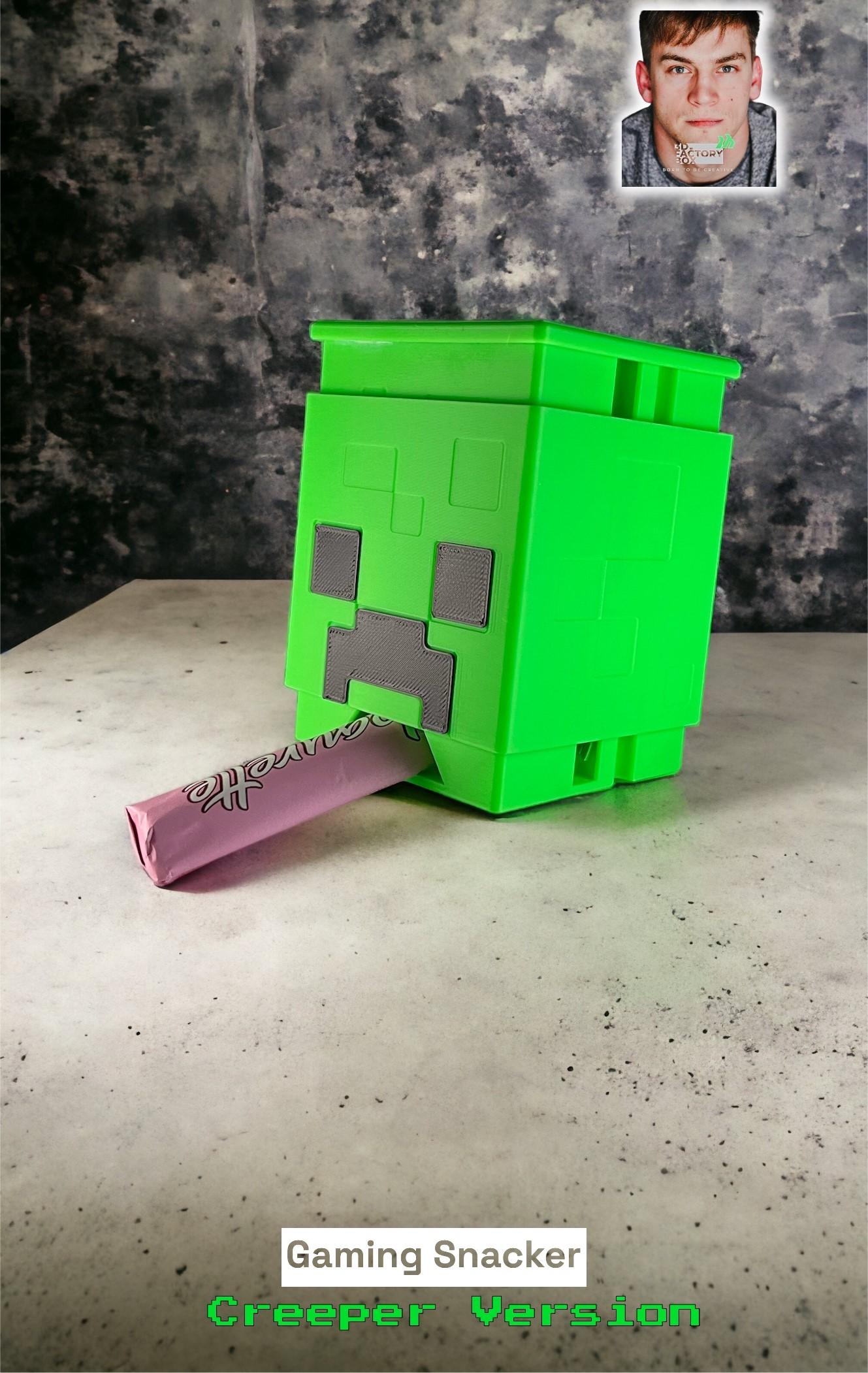 Gaming Snacker - Inspired by "Creeper from MINECRAFT" 3d model