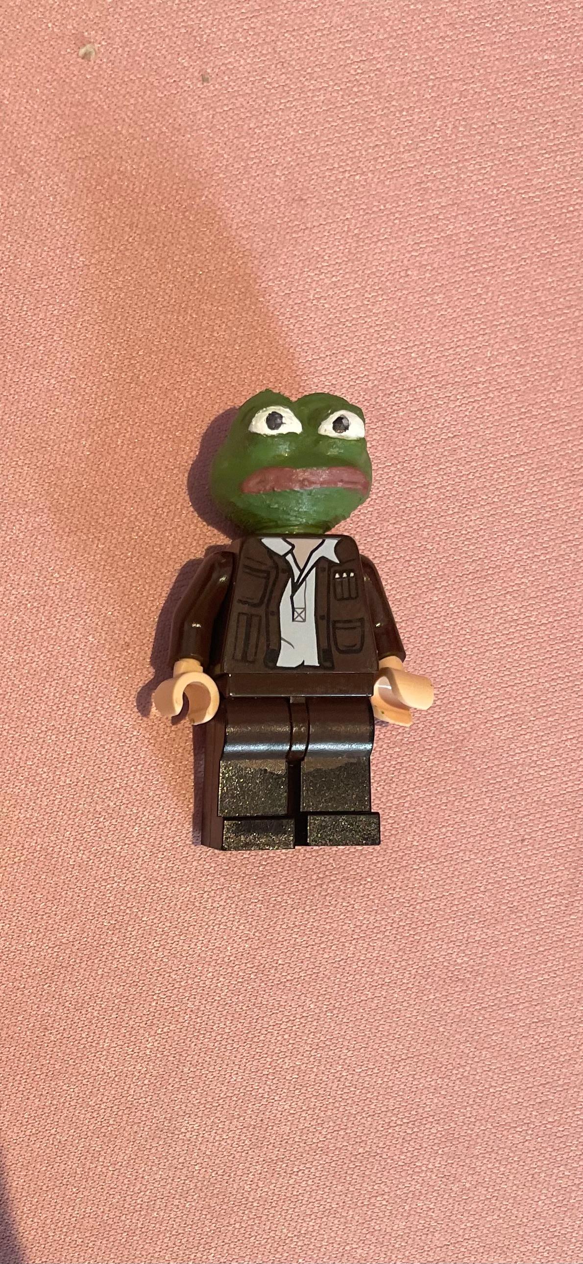 Lego Pepe The Frog Head 3d model