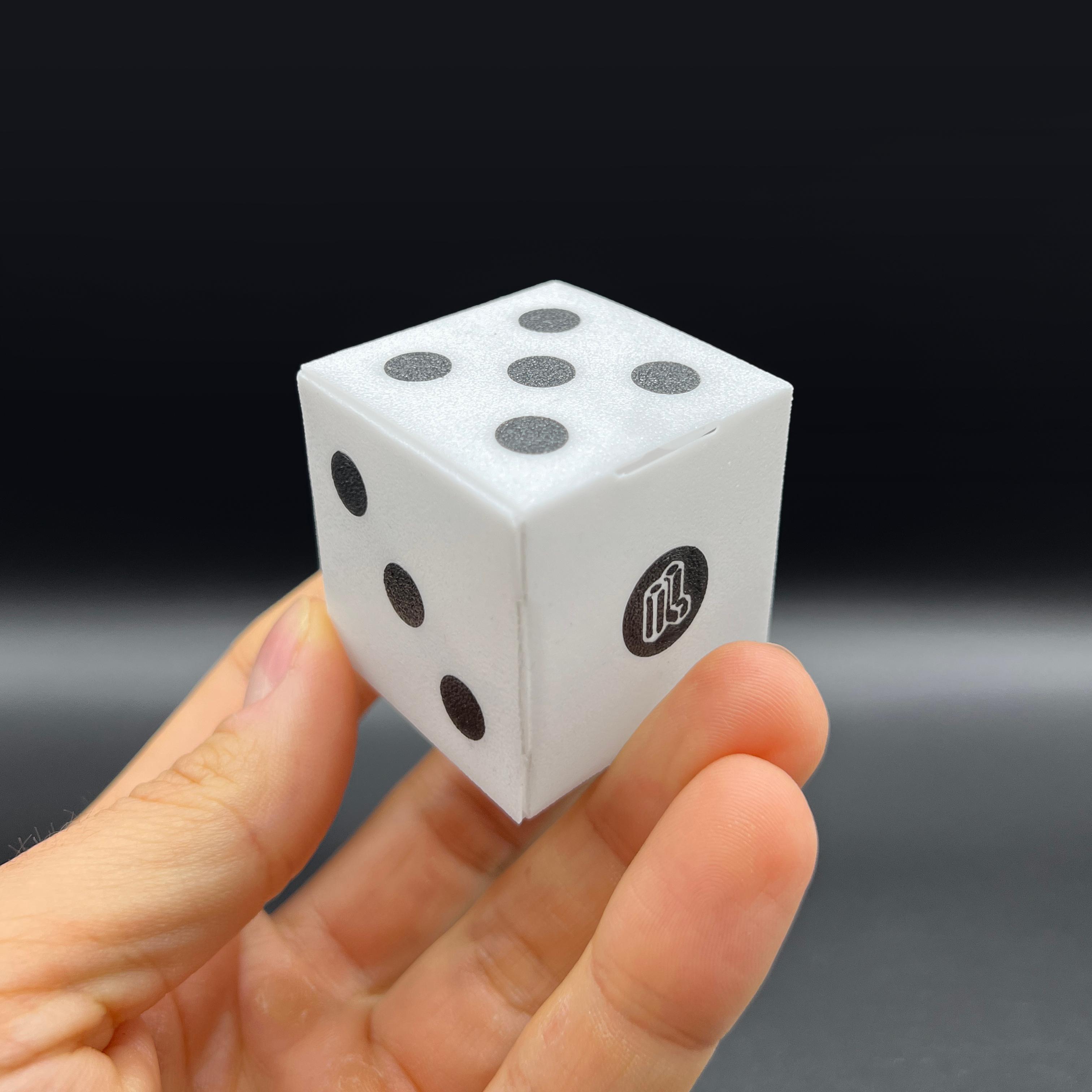 Flat folding die (dice) 3d model