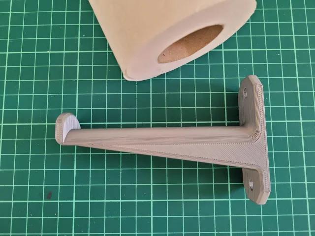 Toilet paper roll holder wall 3d model