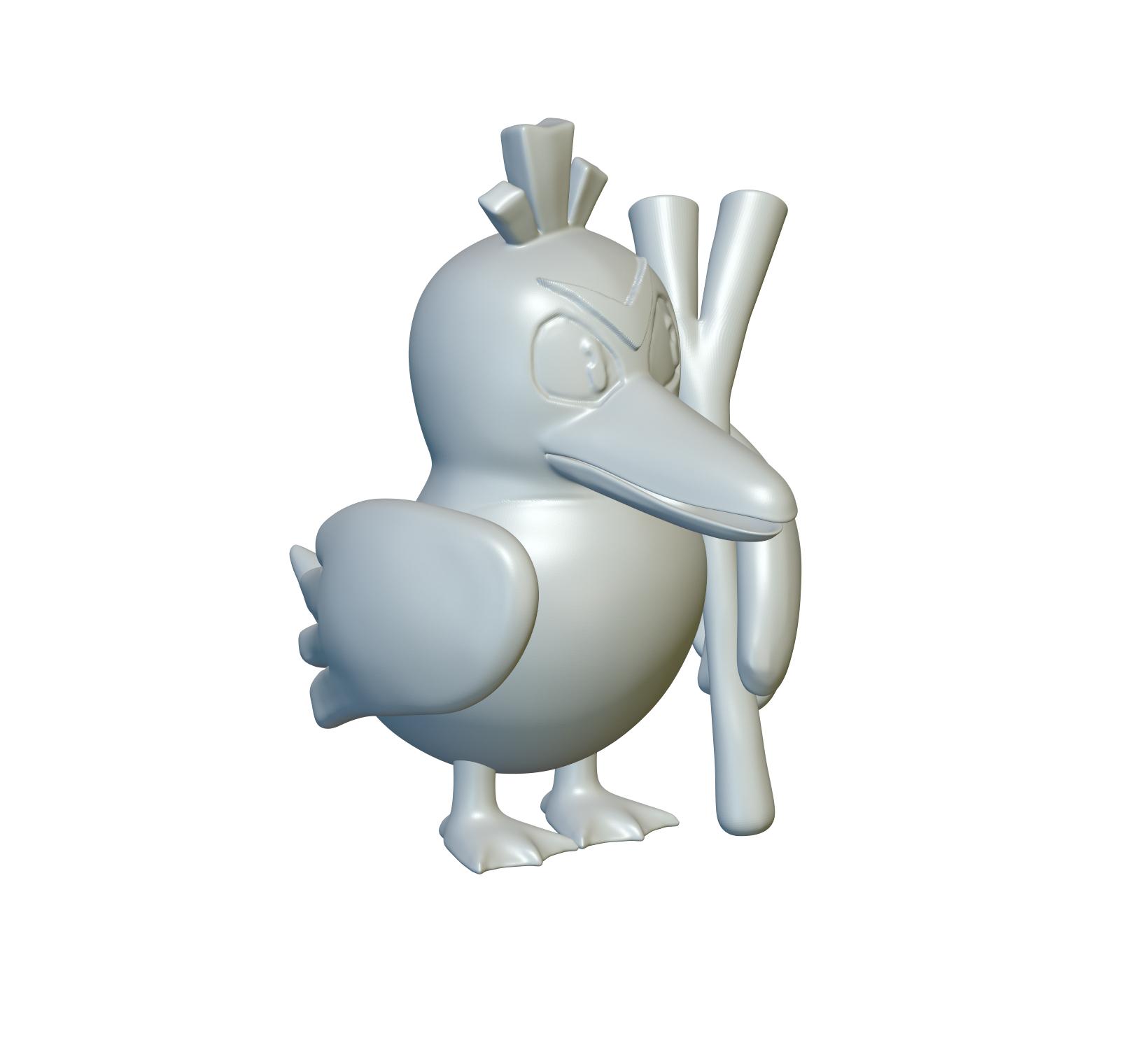 Pokemon Farfetchd #83 - Optimized for 3D Printing 3d model