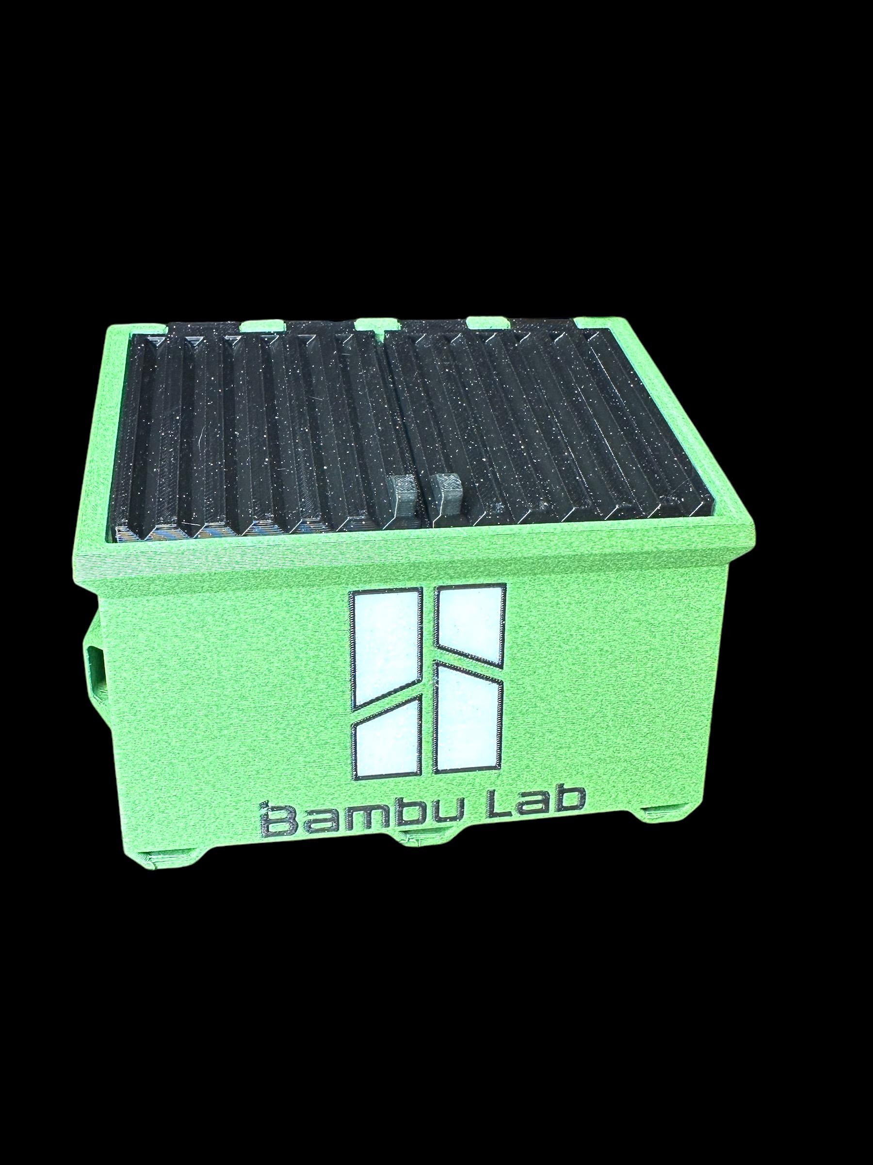 Bambu Lab, Poo Dumpster, for A1, A1 mini, X1c, P1P, P1S, Anycubic, print in place 3d model