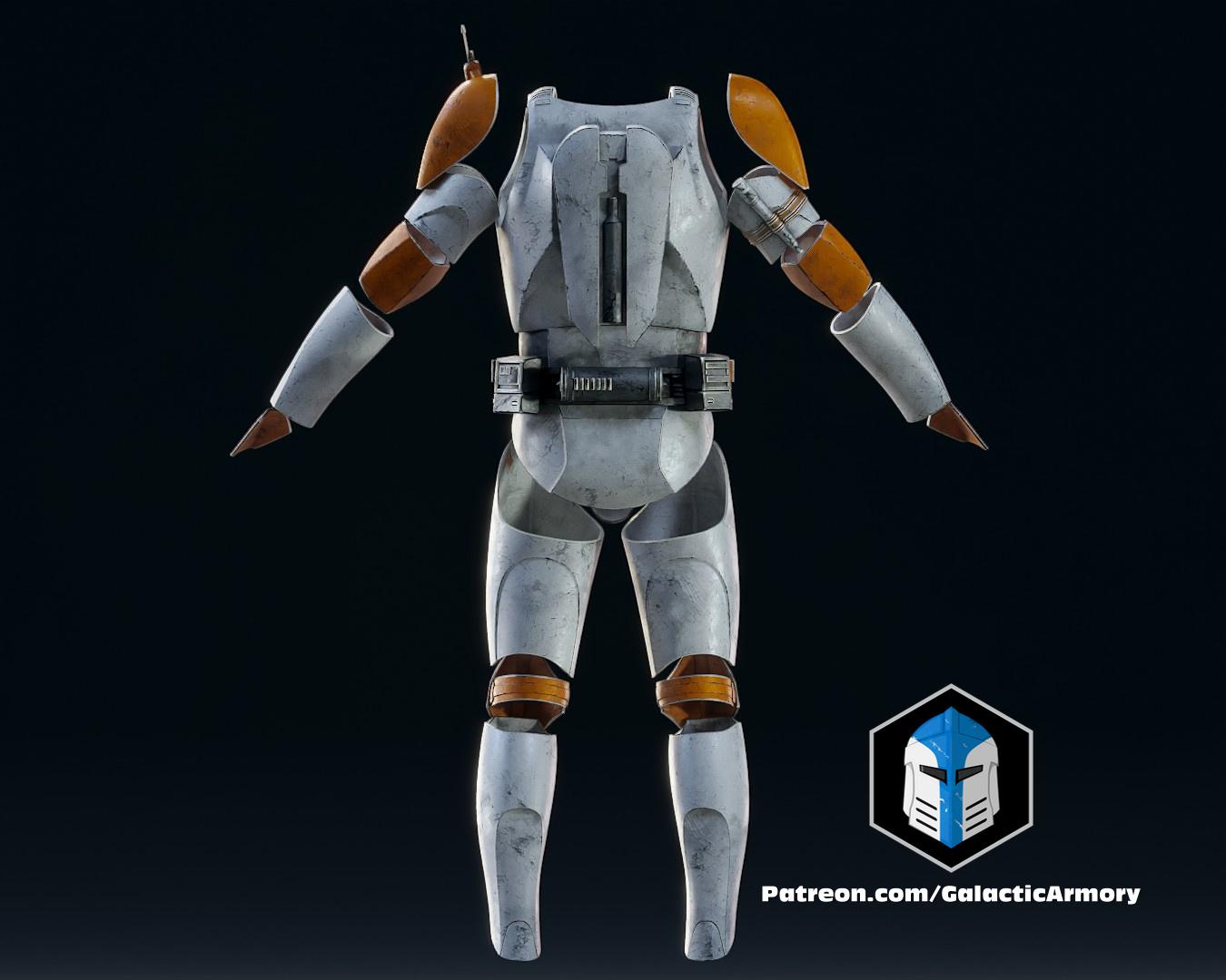 Commander Cody Armor Accessories - 3D Print Files 3d model