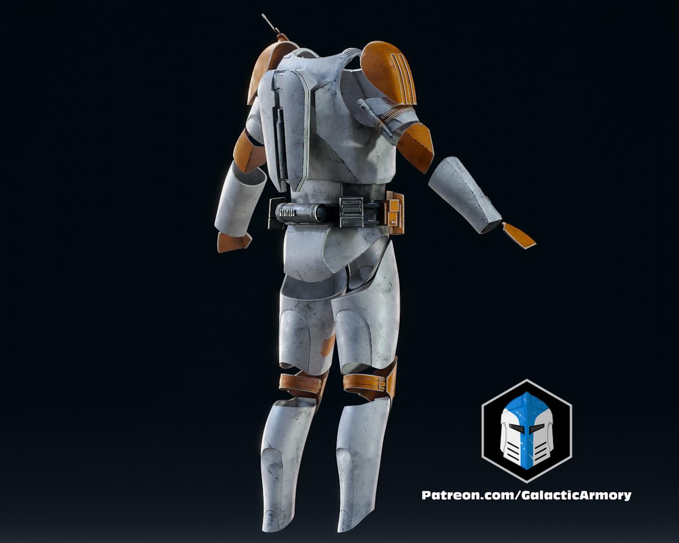 Commander Cody Armor Accessories - 3D Print Files 3d model