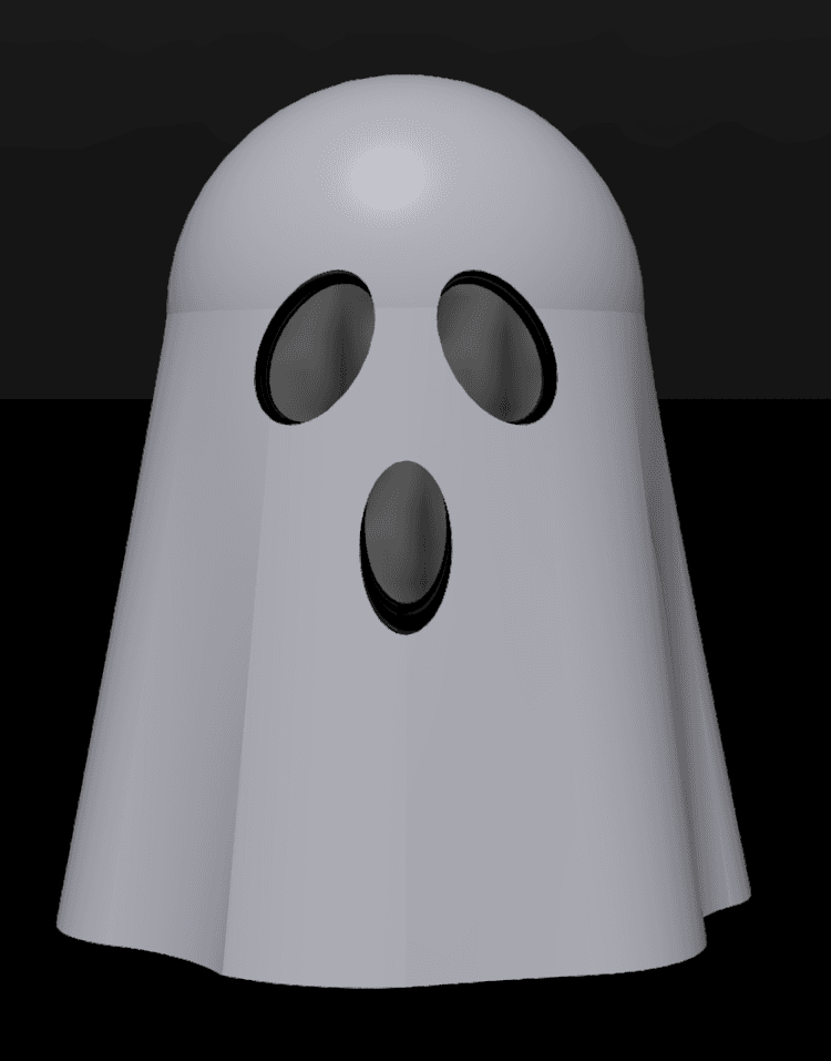 Ghost - Jar Top Handle 3d model