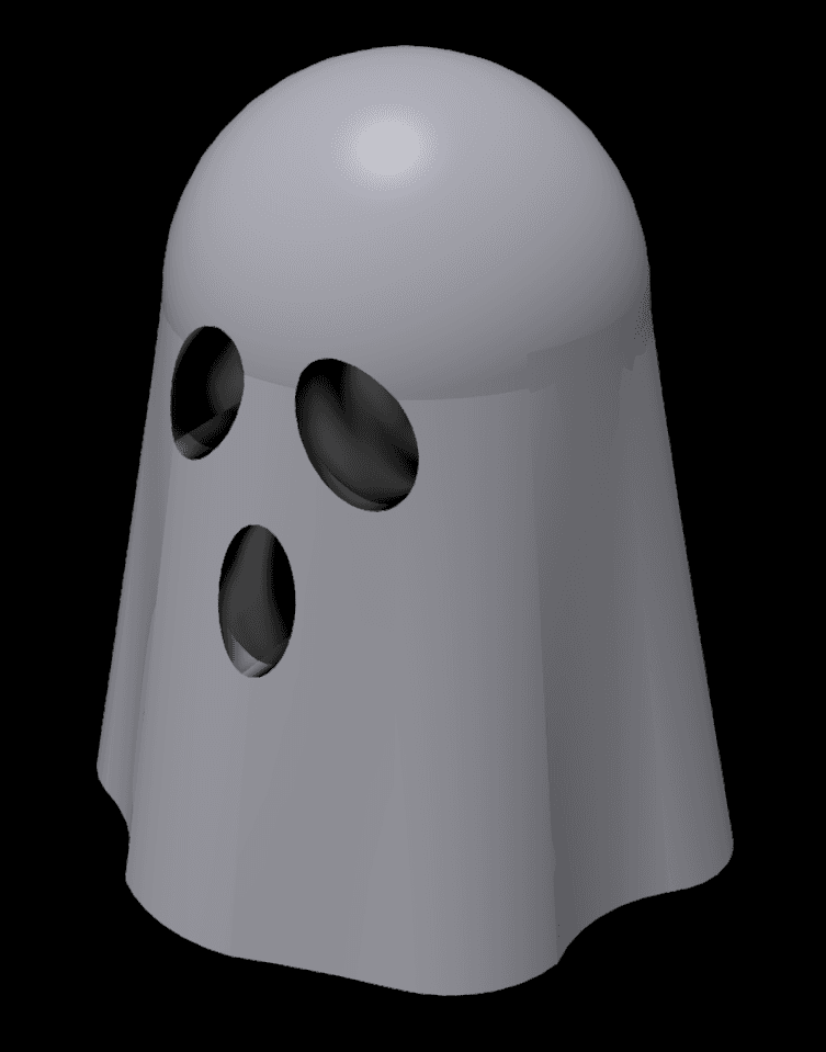 Ghost - Jar Top Handle 3d model