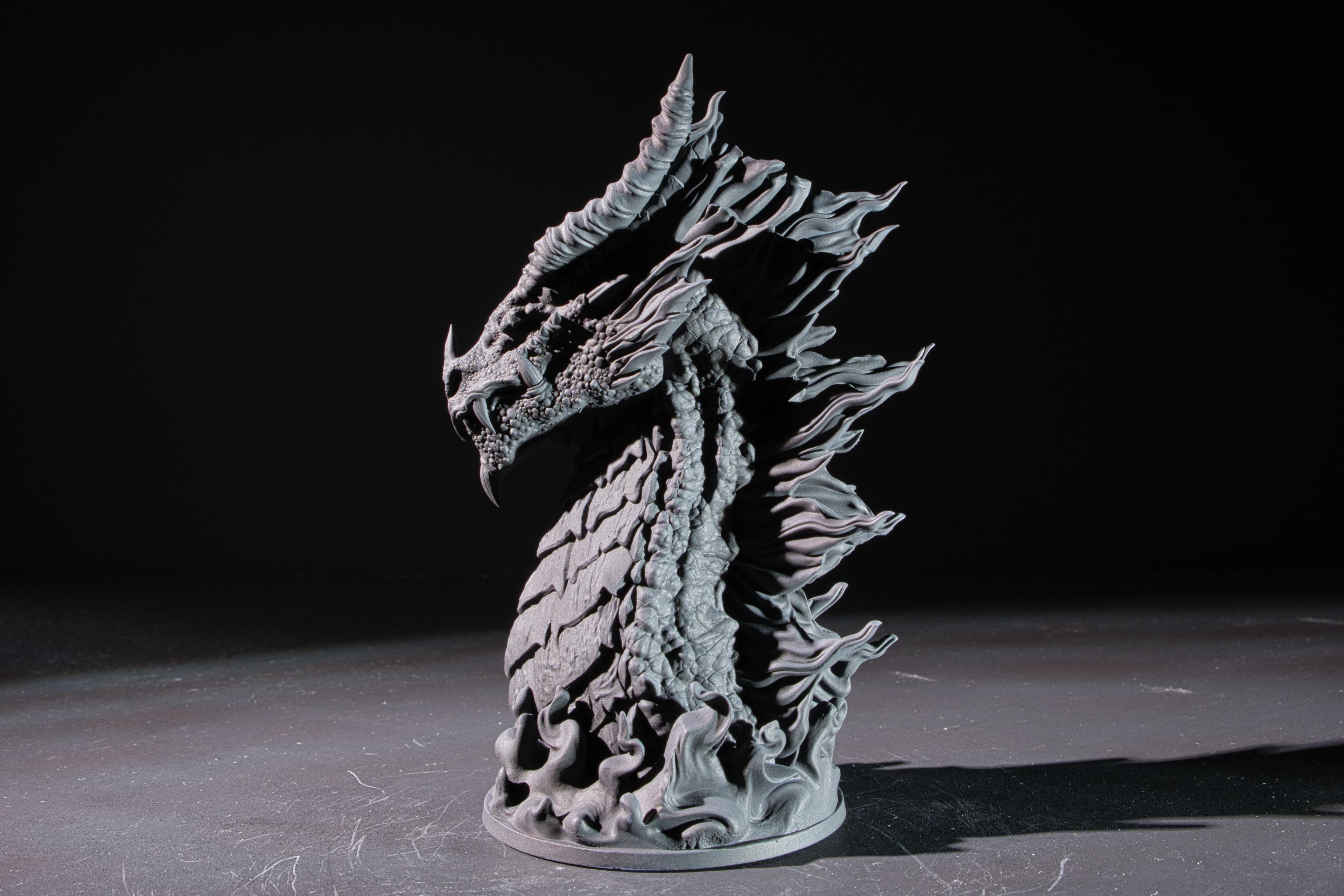 Elder Red Dragon Bust (Pre-Supported) 3d model