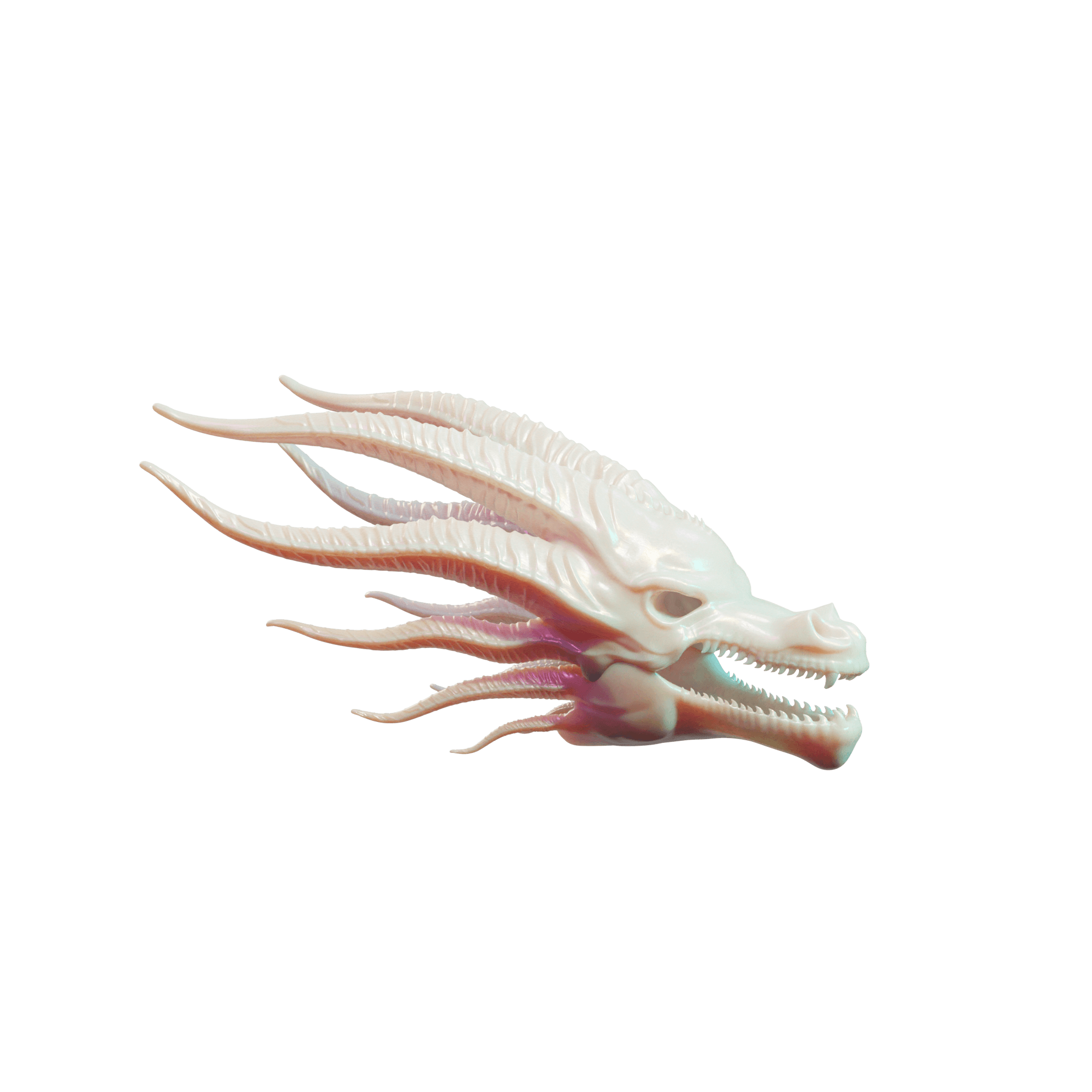 King Ghidorah Skull 3d model