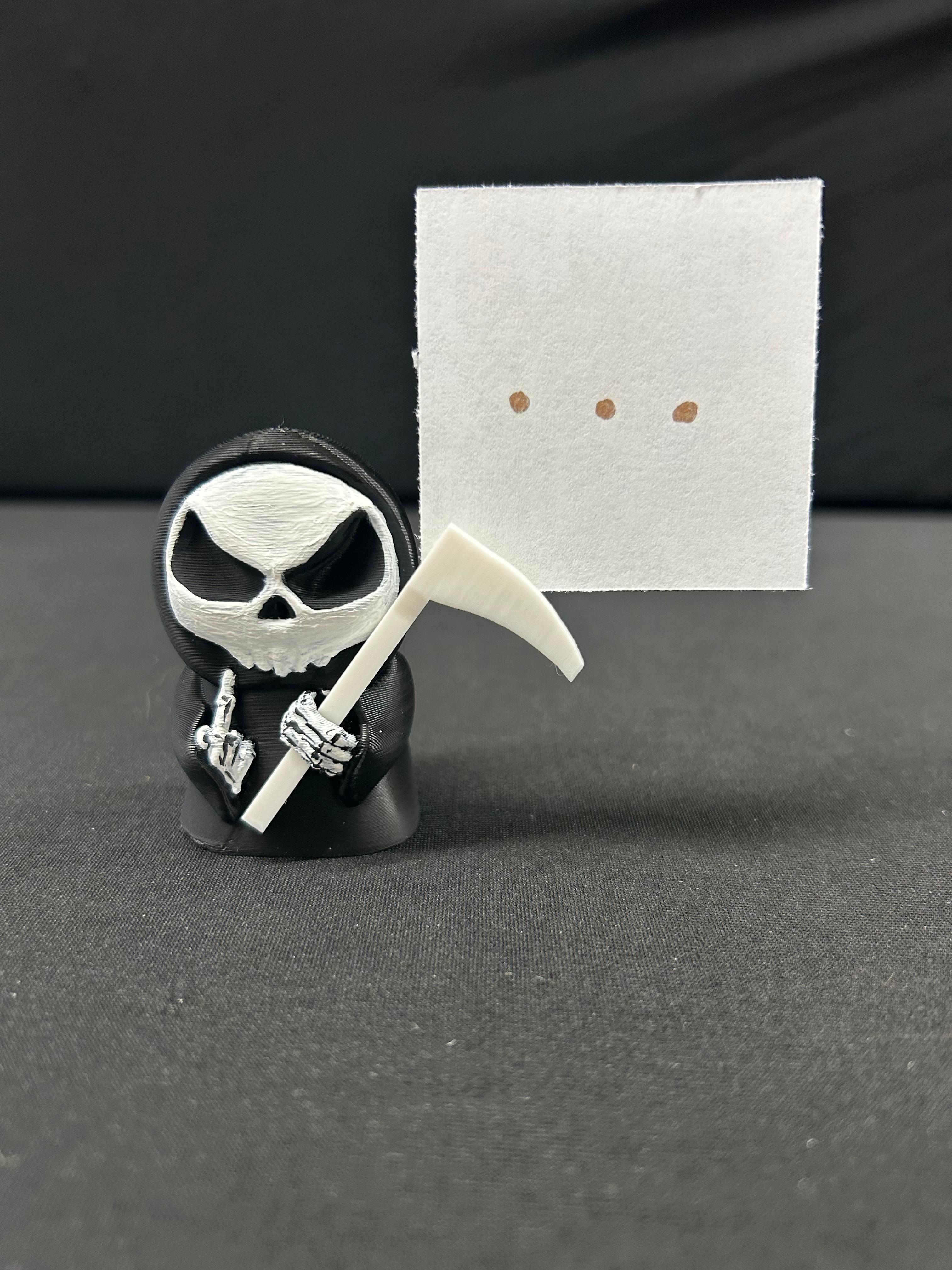 Grim Reaper Note Holder 4 3d model