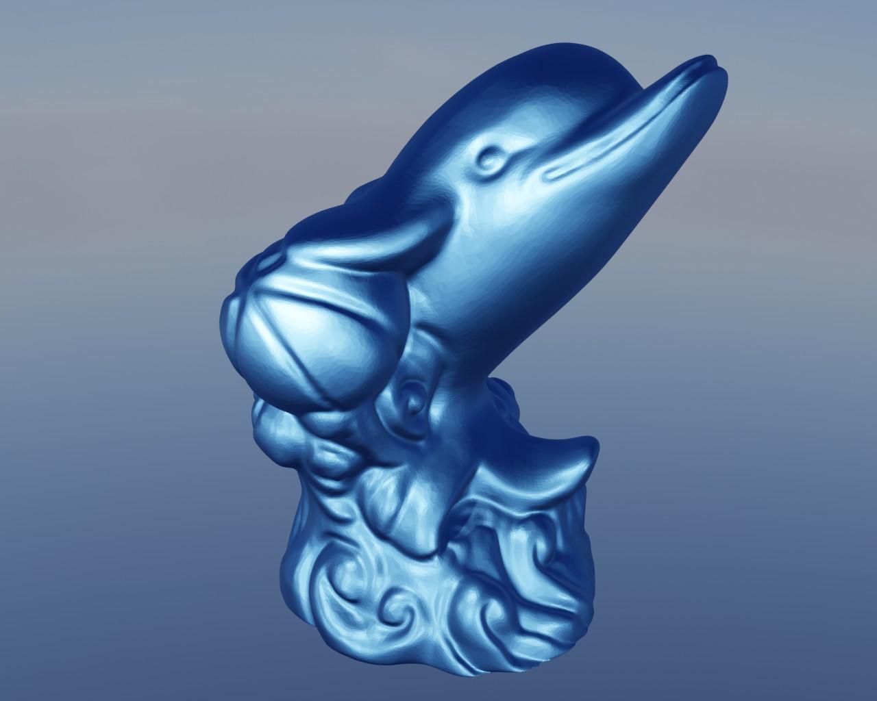 Dolphin balloon 3d model