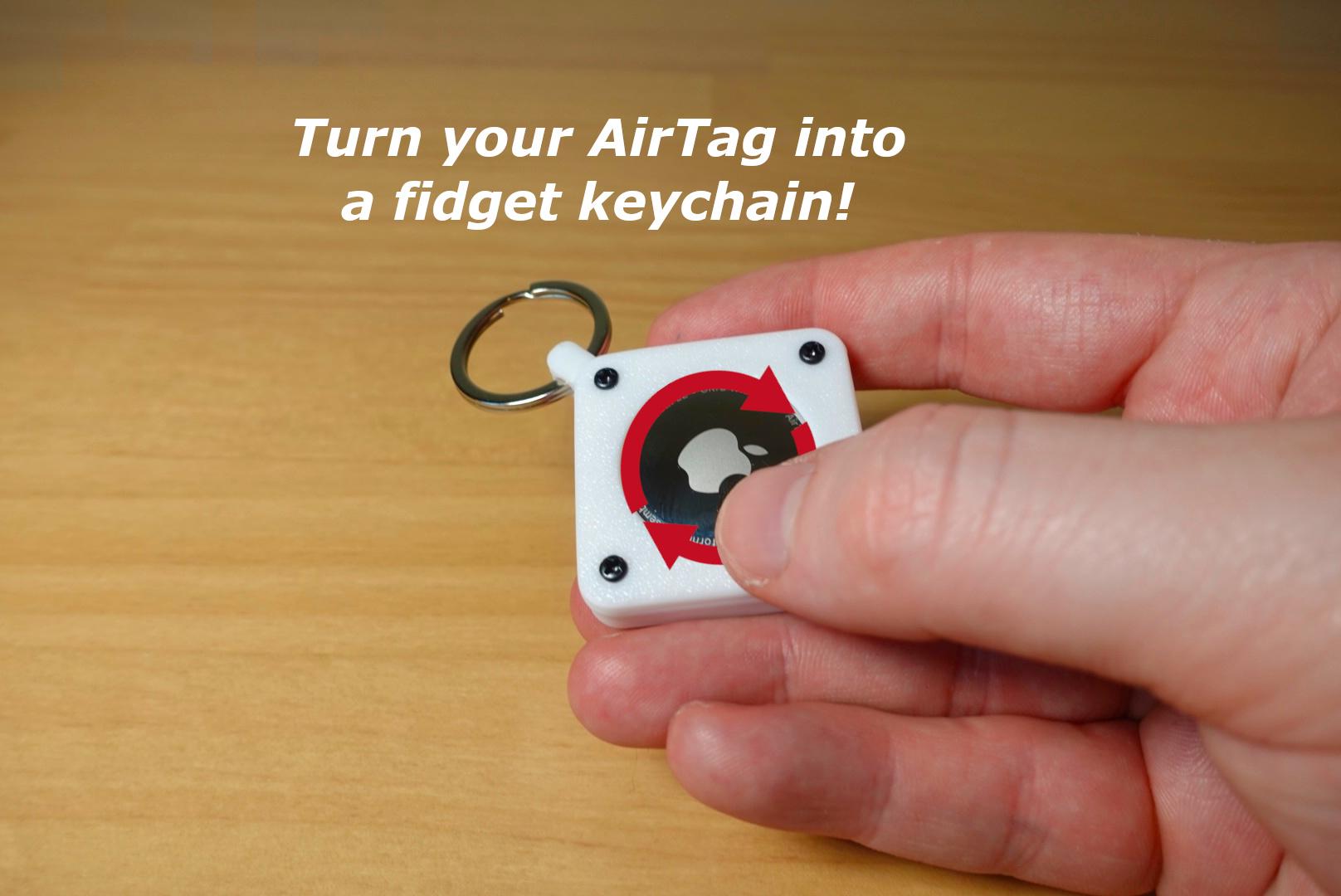 AirTag Fidget Keychain 3d model