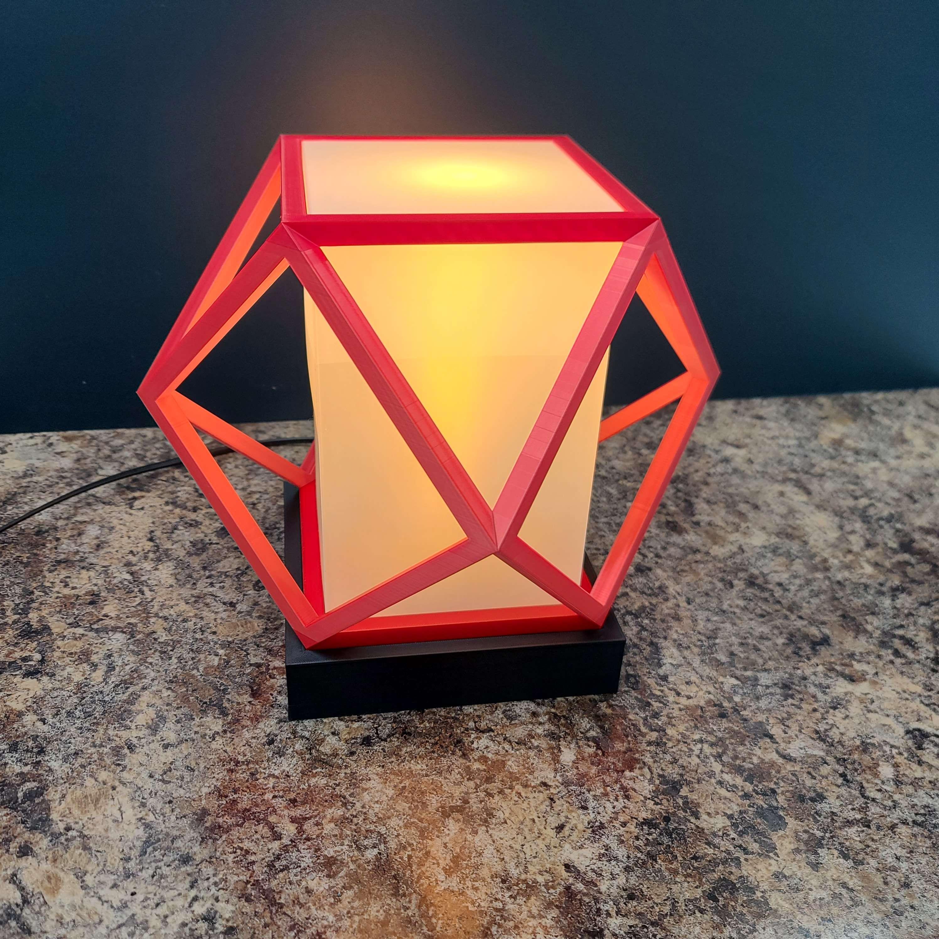 Tabletop Geometric Lamp 3d model