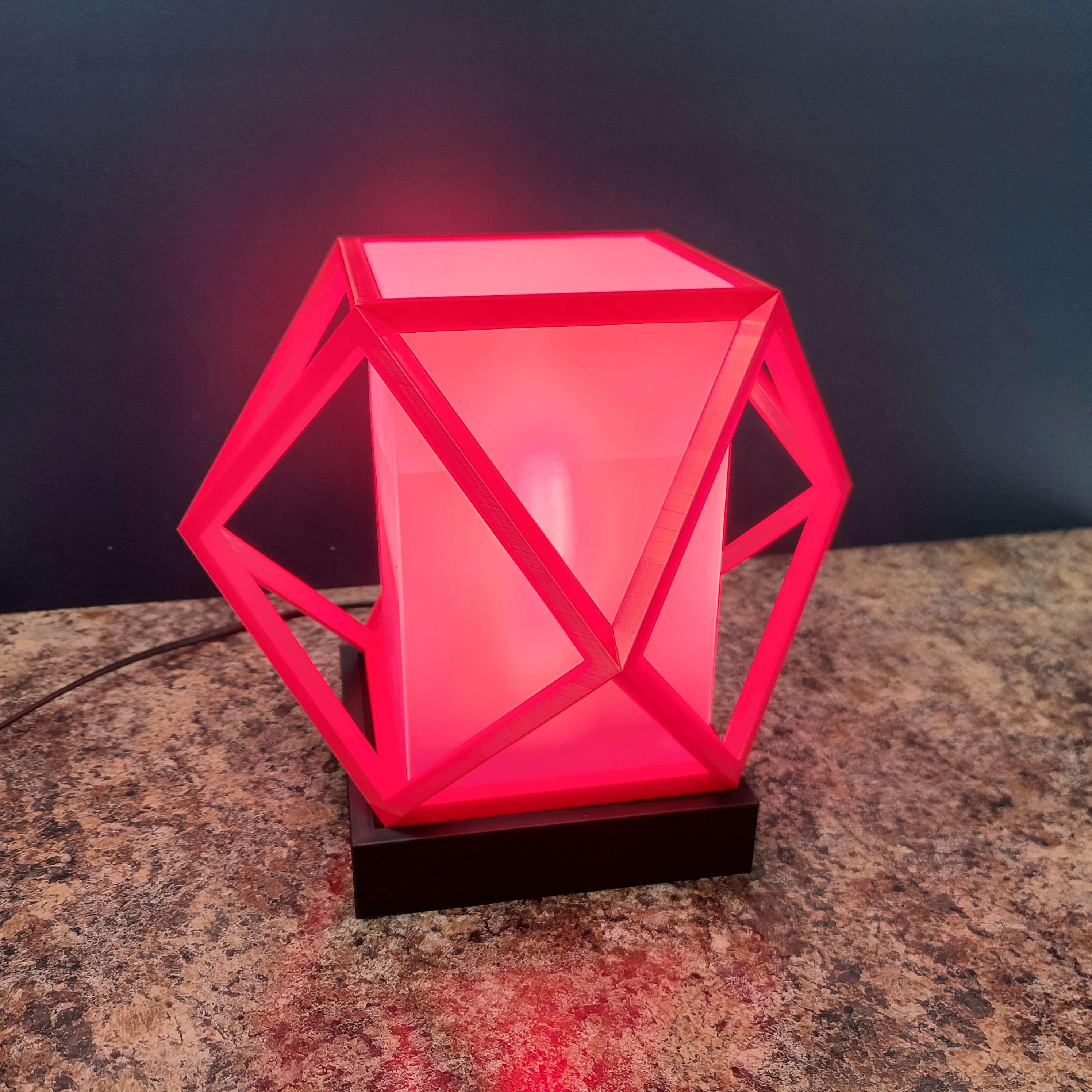 Tabletop Geometric Lamp 3d model