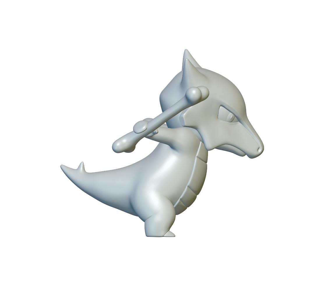 Pokemon Marowak #105 - Optimized for 3D Printing 3d model