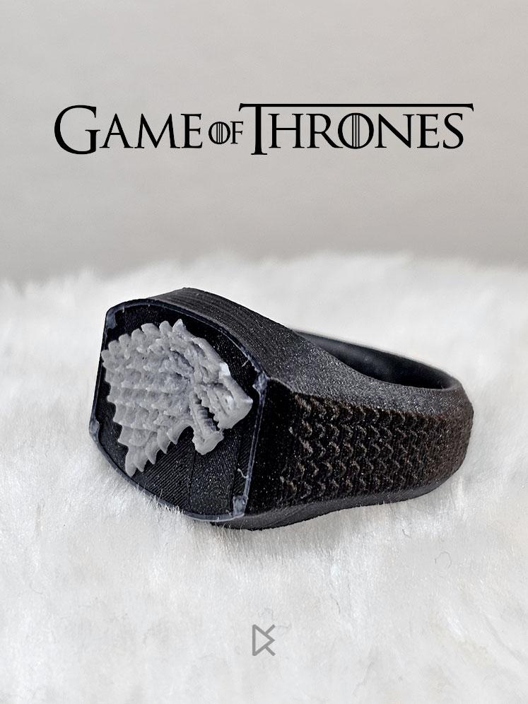 House Stark Ring Signet - Game of Thrones 3d model