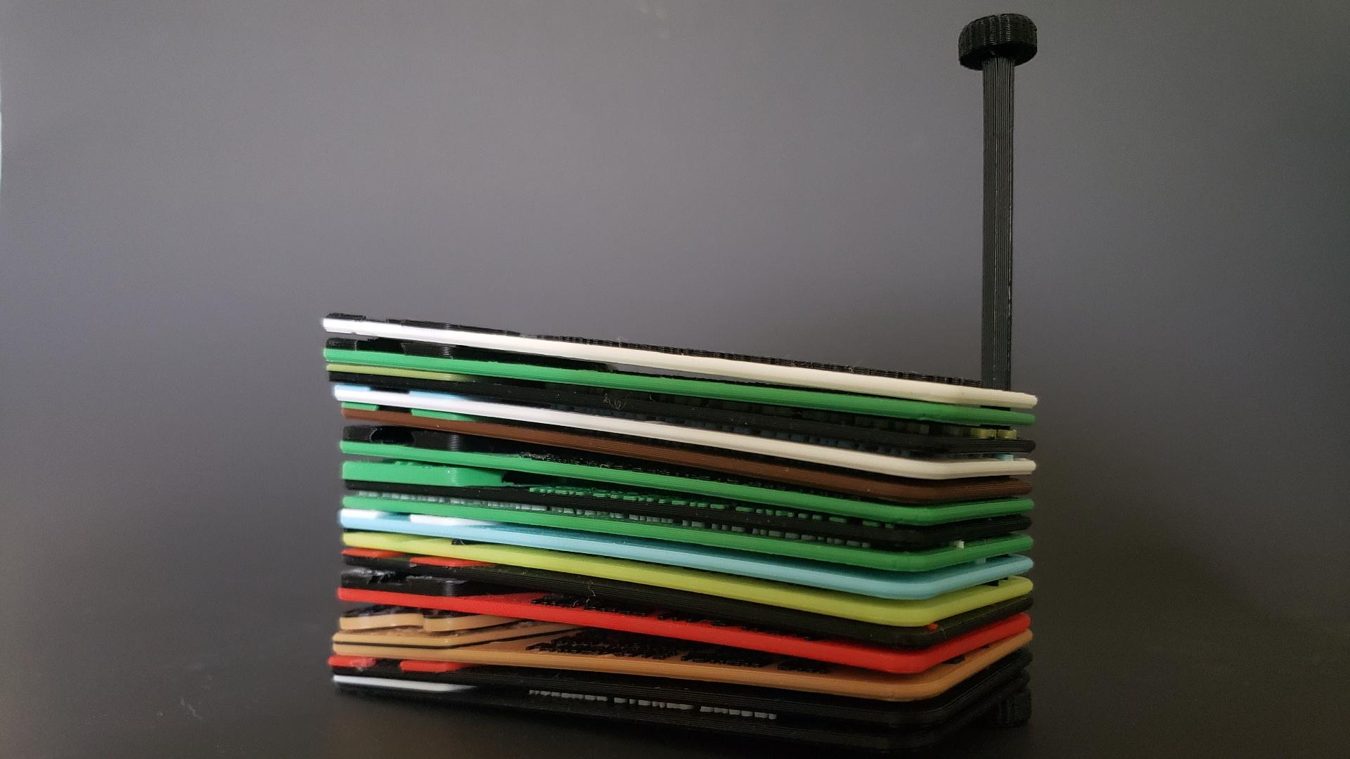Hextraction Card Bar Organizer 3d model