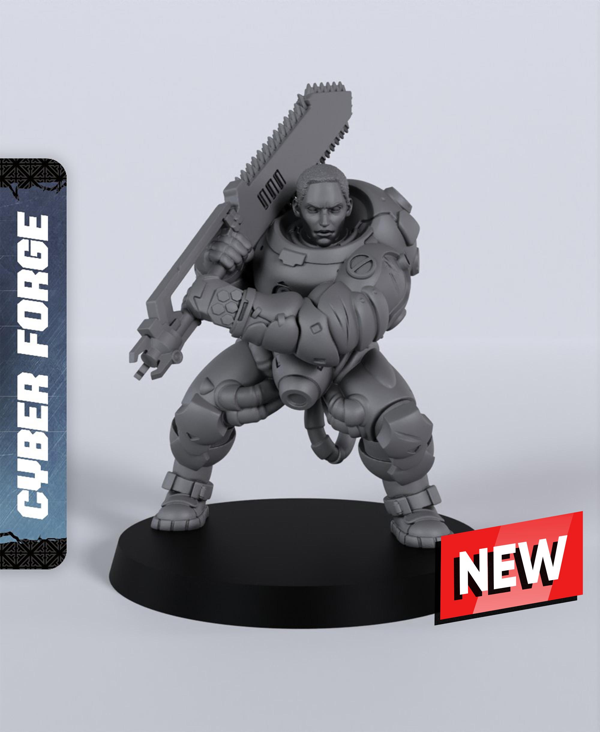 Norah Prince - With Free Cyberpunk Warhammer - 40k Sci-Fi Gift Ideas for RPG and Wargamers 3d model