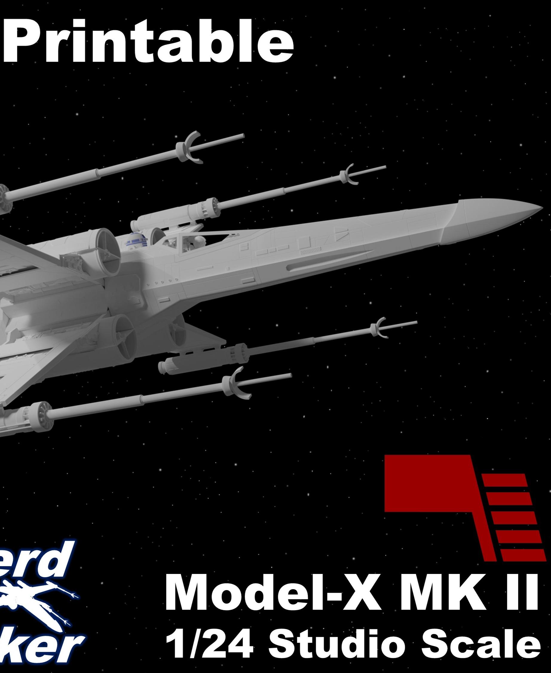 Model-X MK II 1/24 Studio Scale Red 5 3d model