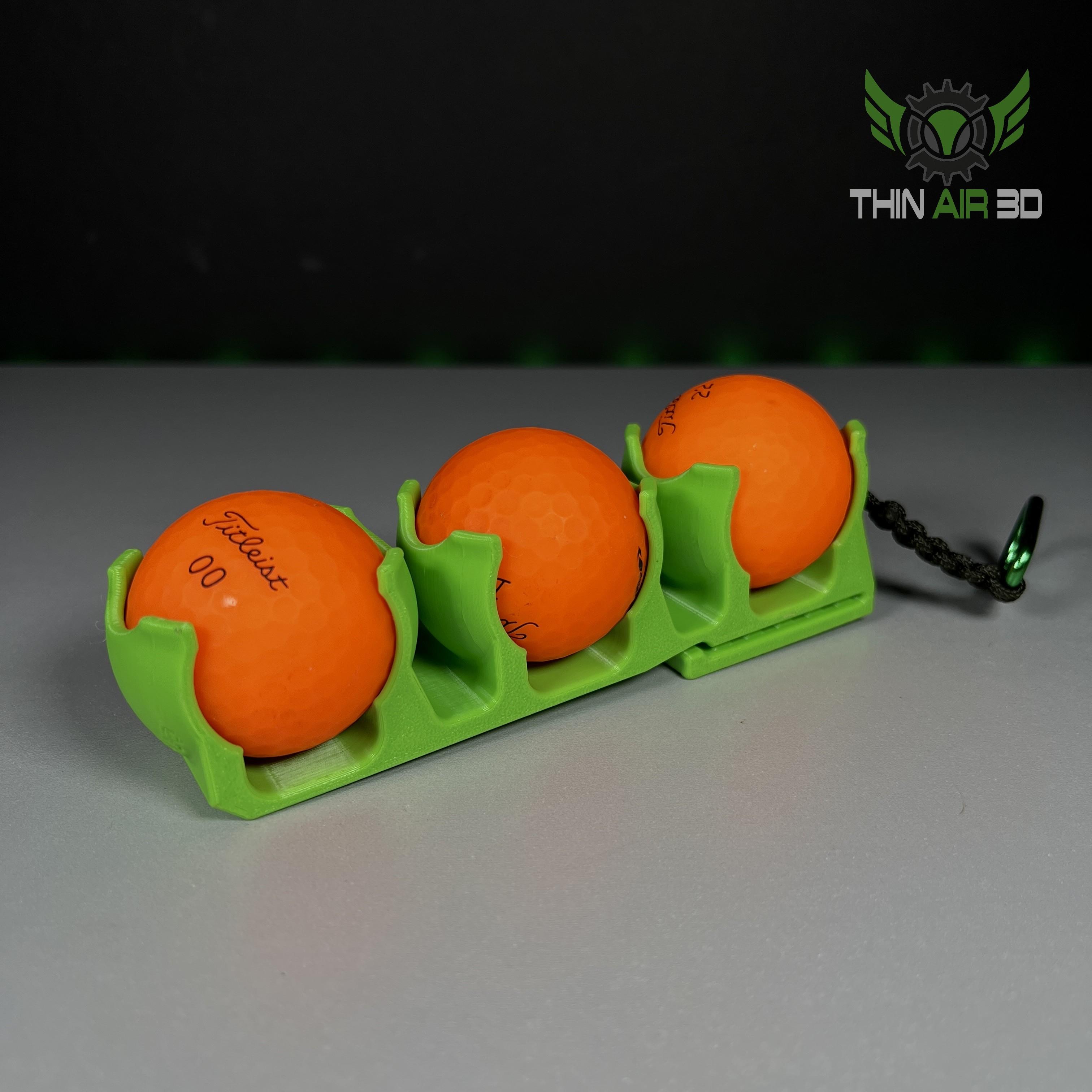 Golf Ball Bag Clip - 3D model by ThinAir3D on Thangs