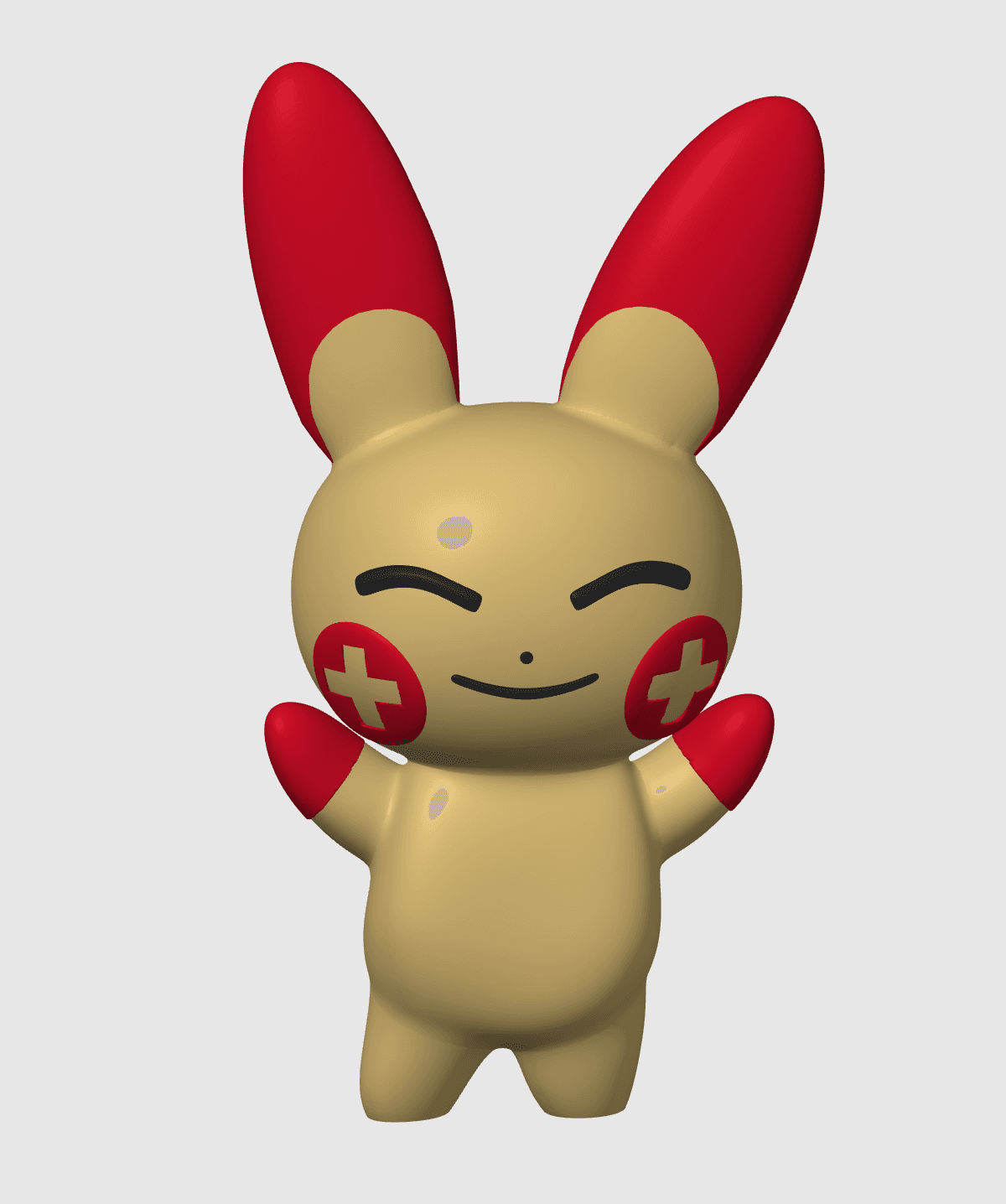 Plusle Pokemon (no support, 3mf included) 3d model