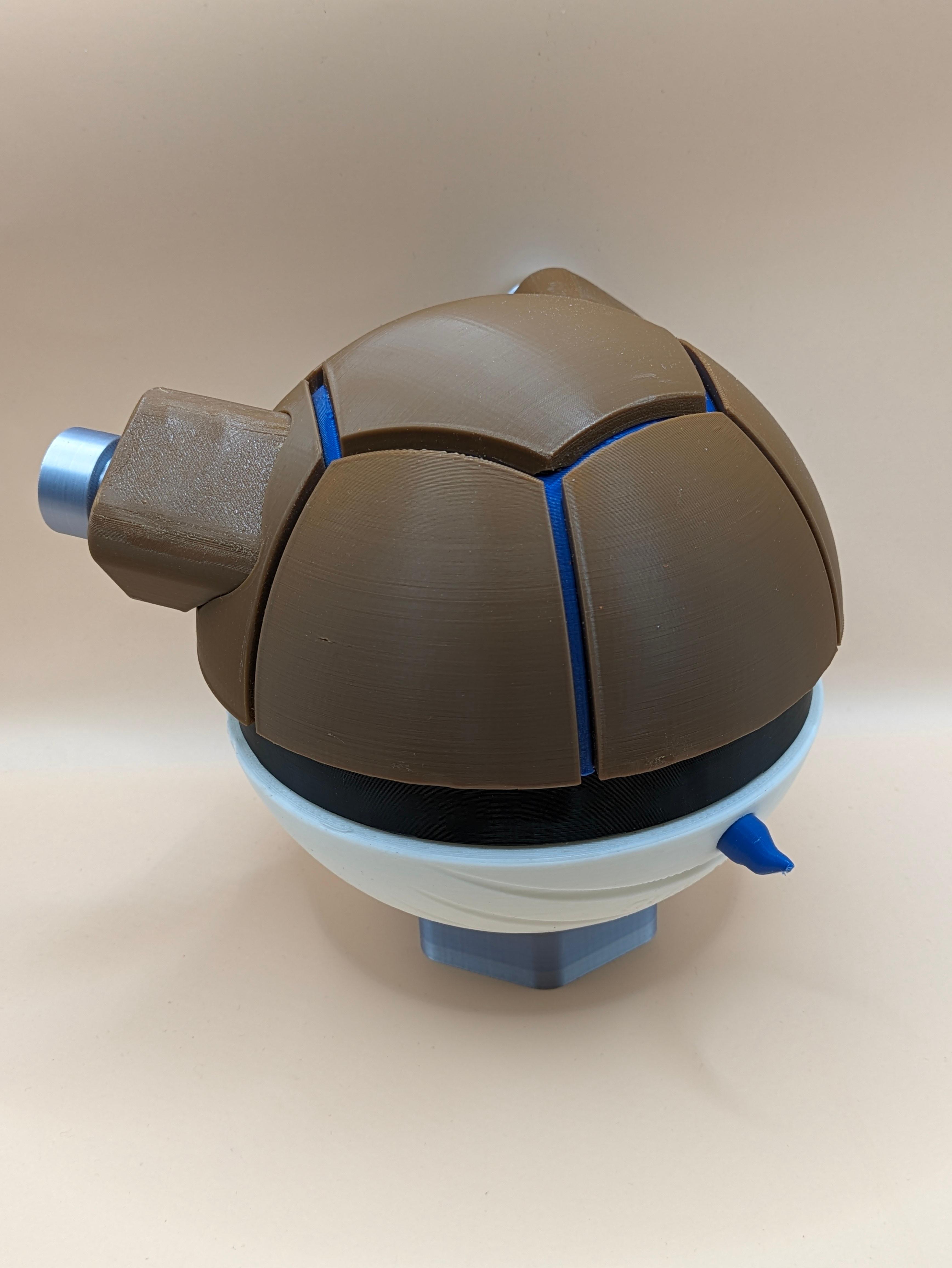 Blastoise Pokeball (COMPLETE & MULTIPART Versions!) 3d model
