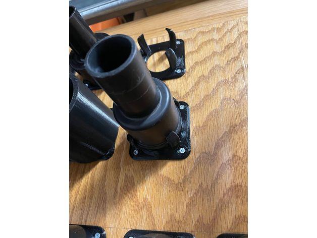 Shop Vac Attachment Mount for 2.5", 1.25", and some 1.875" (1⅞" Ridgid) 3d model