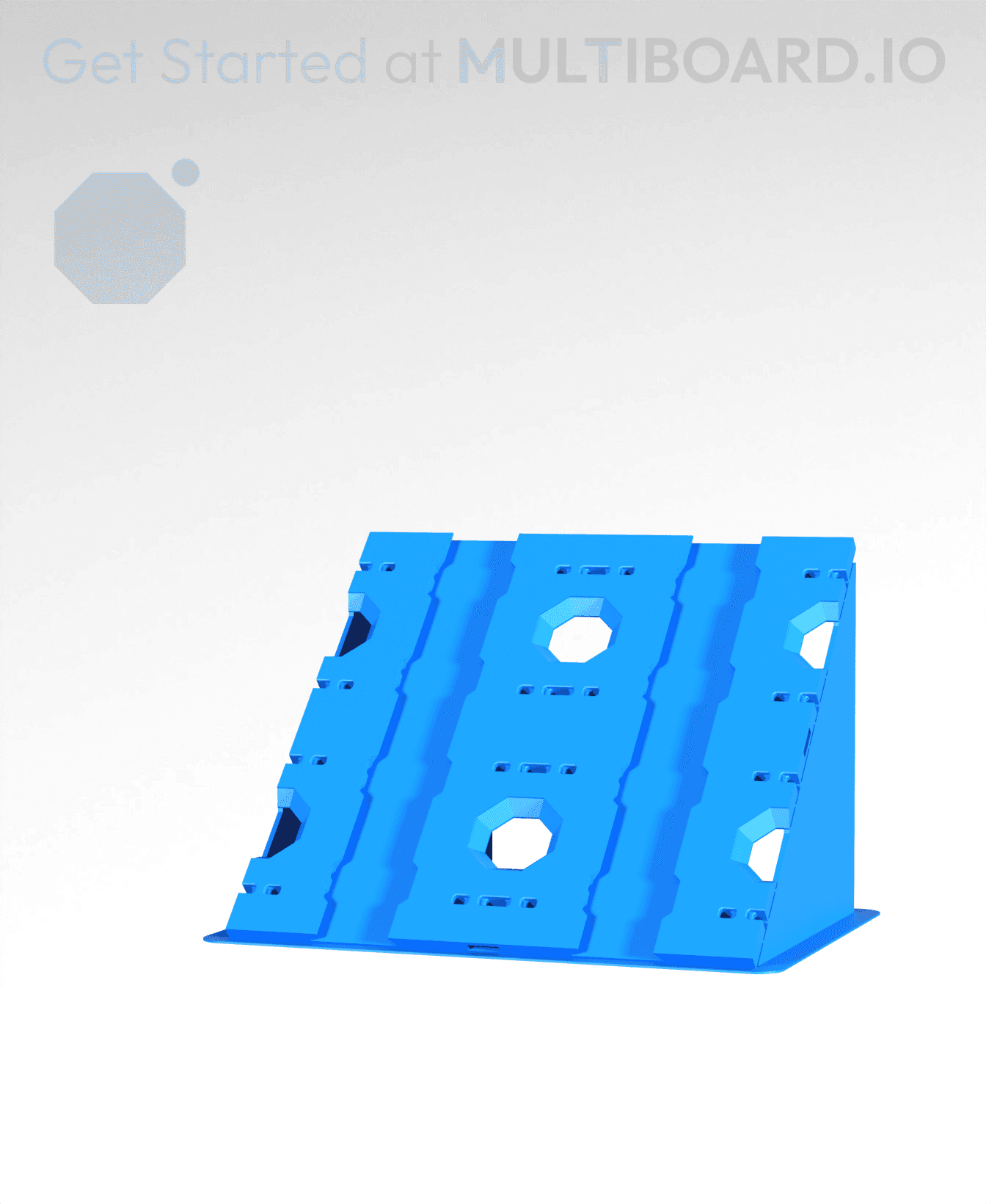 2x2 - Single-Sided Multipoint Plate 3d model