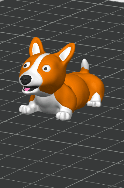 Flexi Corgi(No Supports) 3d model