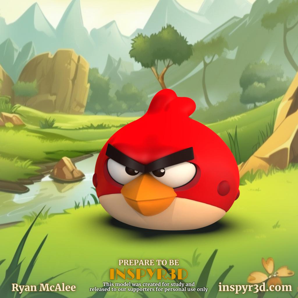 Angry Birds Red 3d model