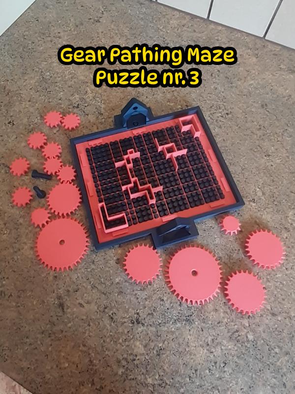 Gear Pathing Maze Puzzle nr. 3 3d model