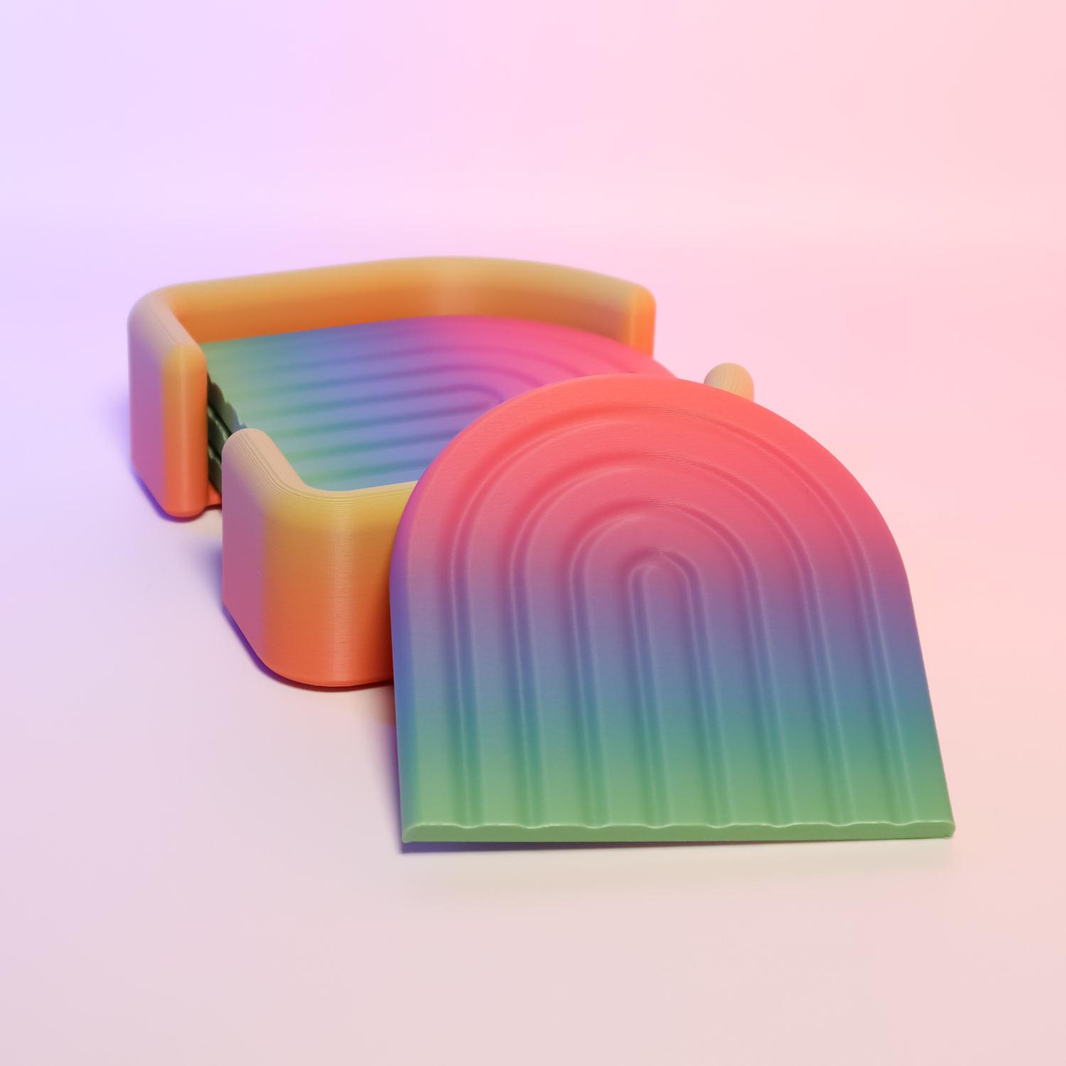 Rainbow Coaster Set 3d model