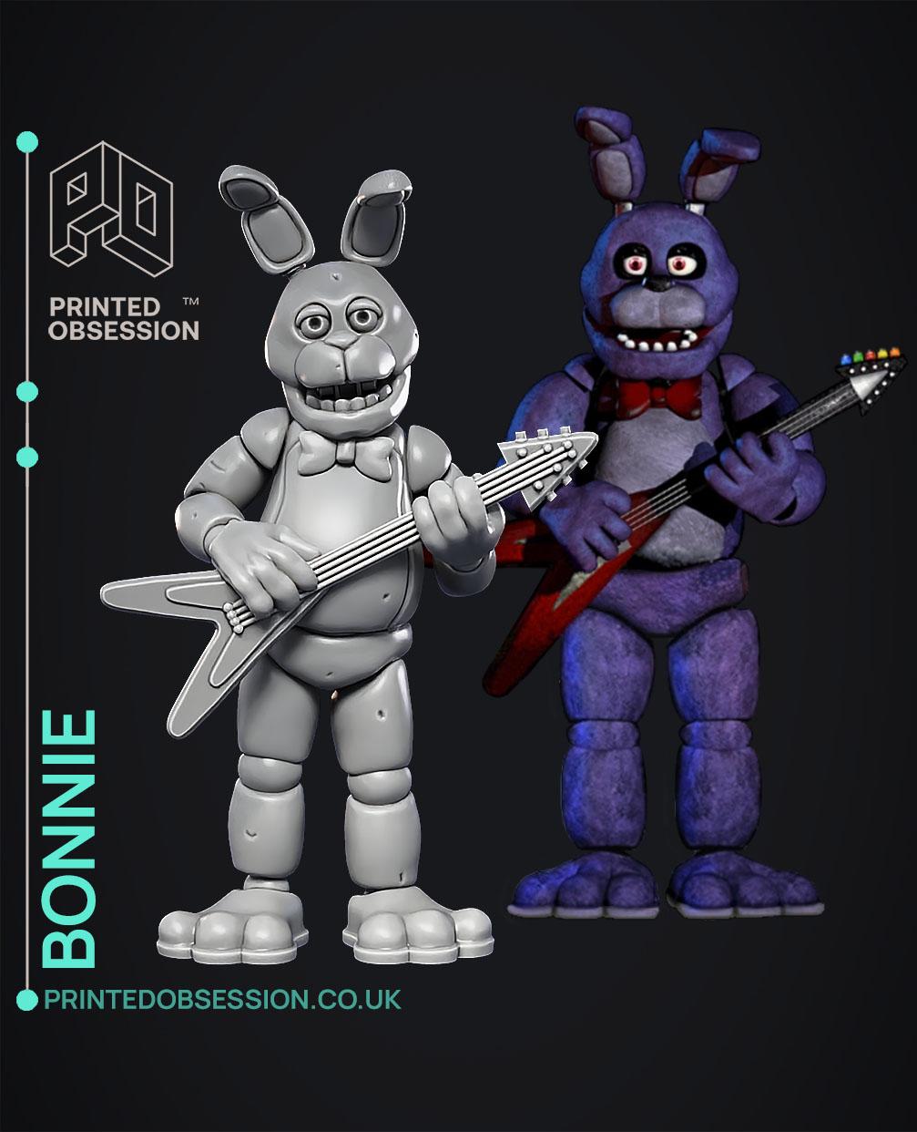 STL file Bonnie Mask (FNAF / Five Nights At Freddy's) 🎃・3D printing design  to download・Cults