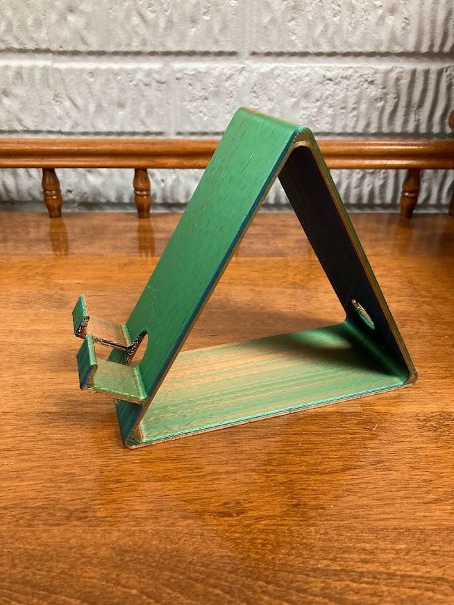 Tablet holder with access for power cord 3d model