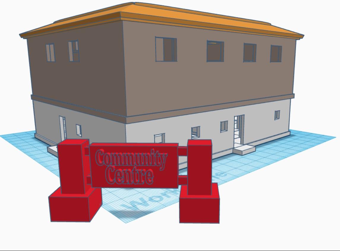 Community Centre 3d model