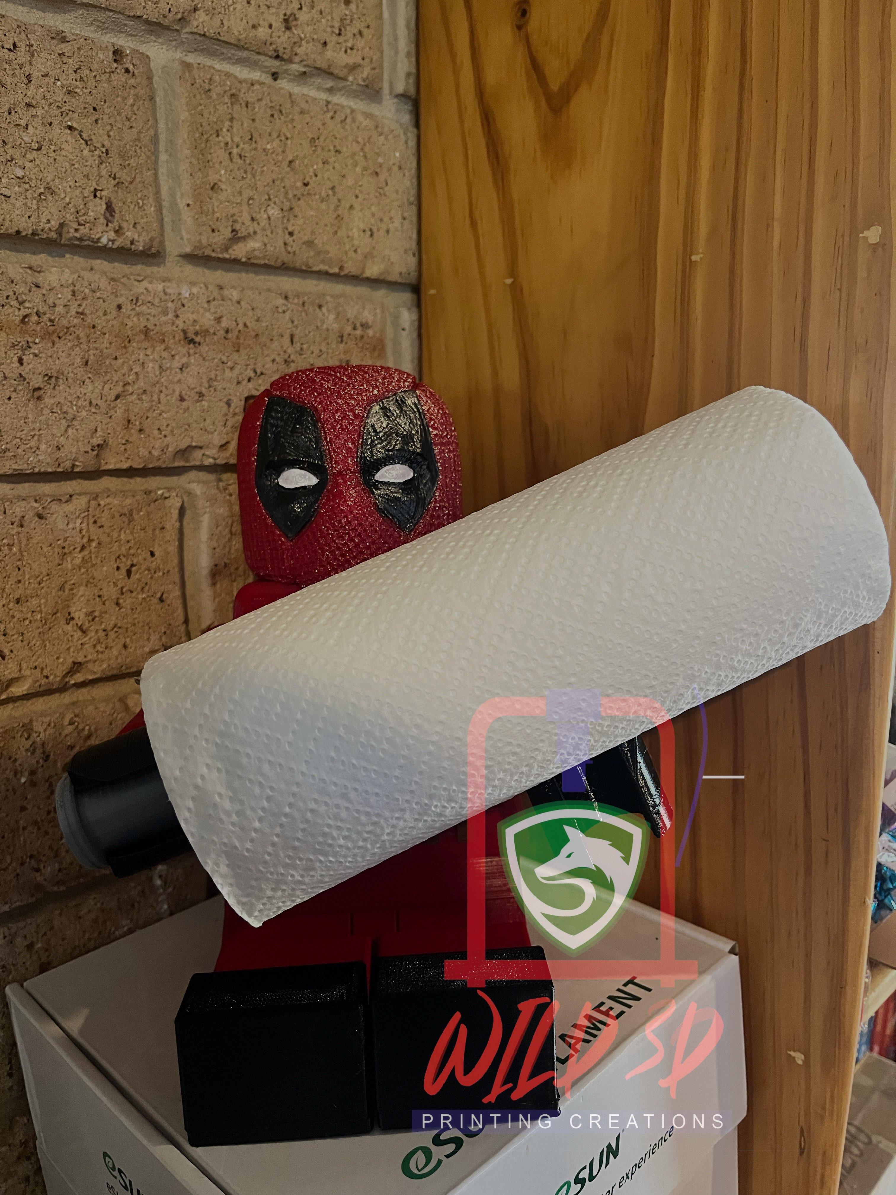 Deadpool Kitchen paper Towel holder  3d model