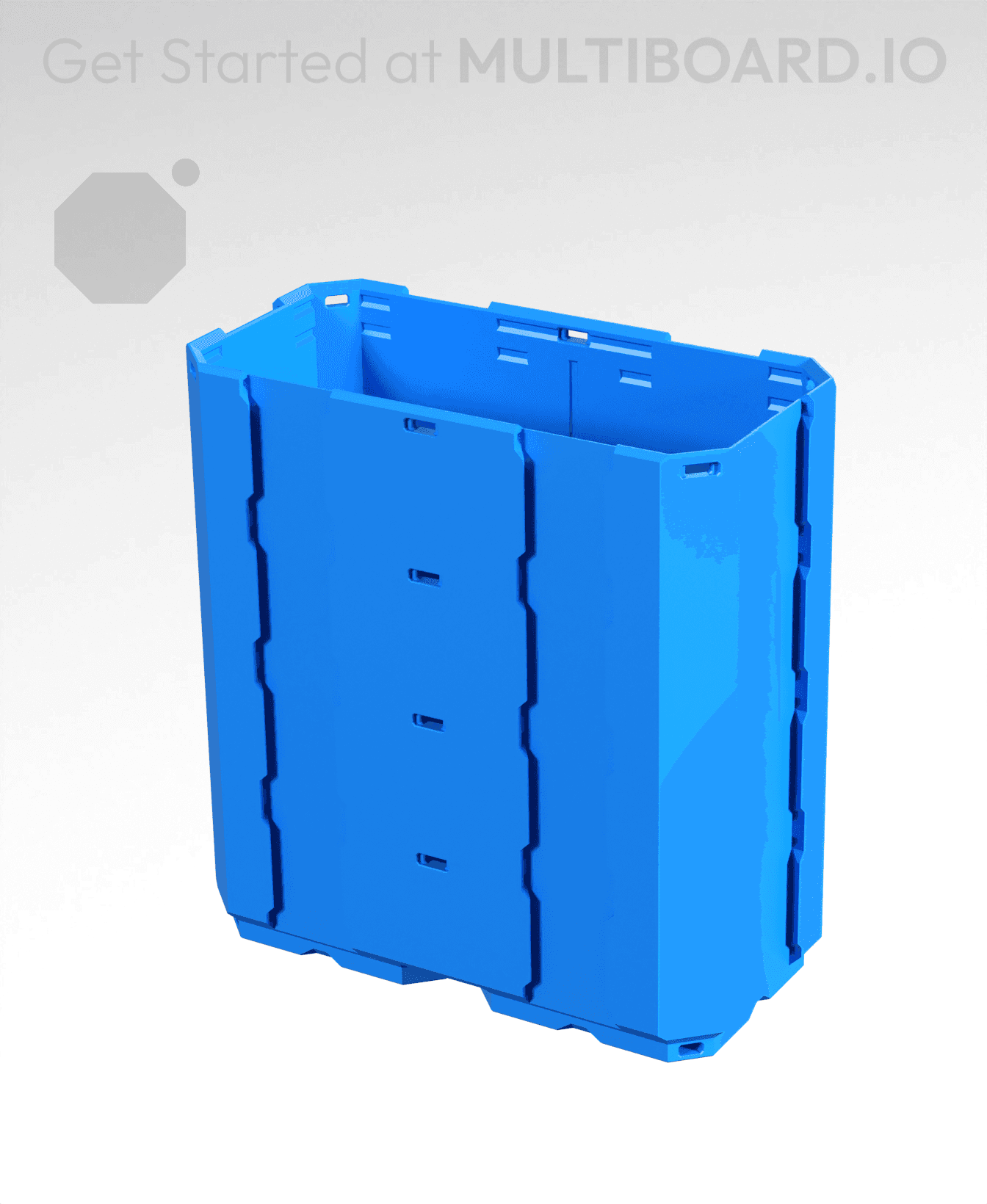 2x1x2 - Full Multipoint Rail - Multibin Shell 3d model