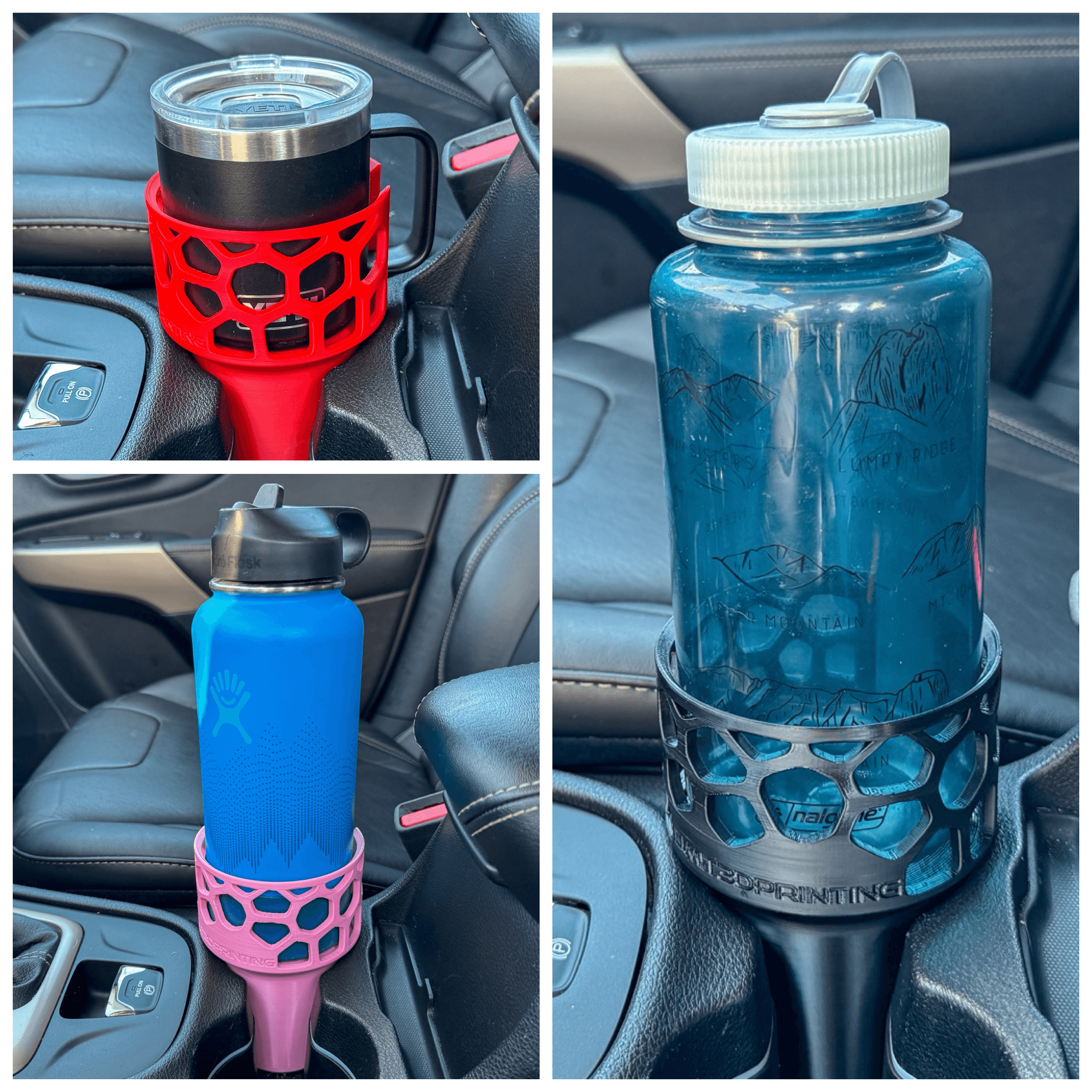 Car Cup Adapter for Nalgene and HyrdoFlasks (Personal Use) 3d model