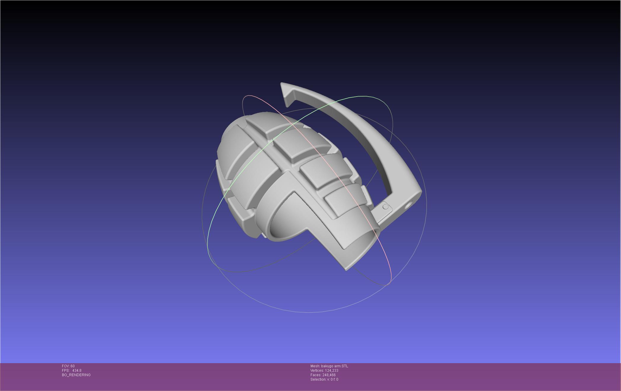 My Hero Academia Bakugo Arm Grenade 3d model