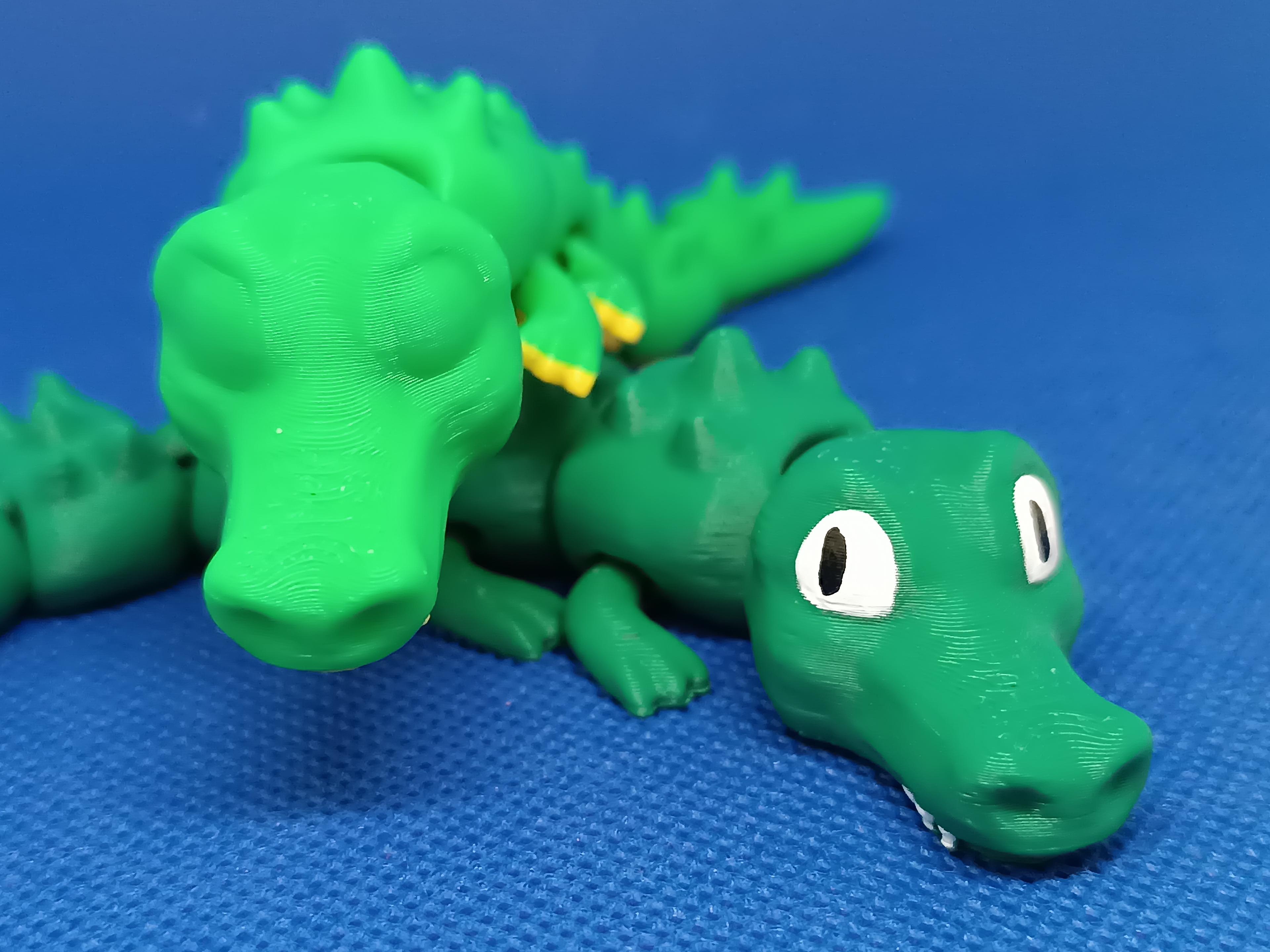 Crocodile Flexi Keychain 🐊 3d model