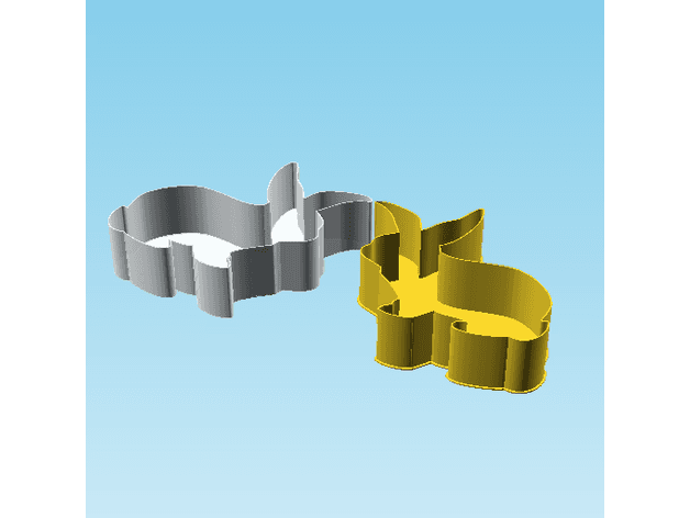 Rabbit 003F, nestable box (v2) #SpringThangs 3d model